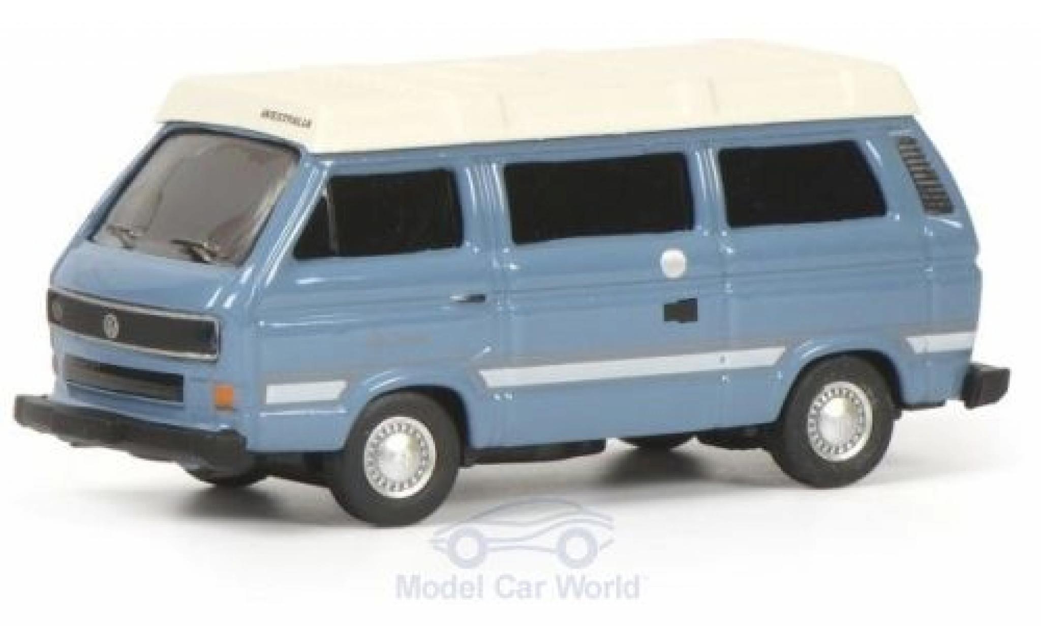 Volkswagen T3 1/87 Schuco b Westfalia Joker blauw/wit modelauto
