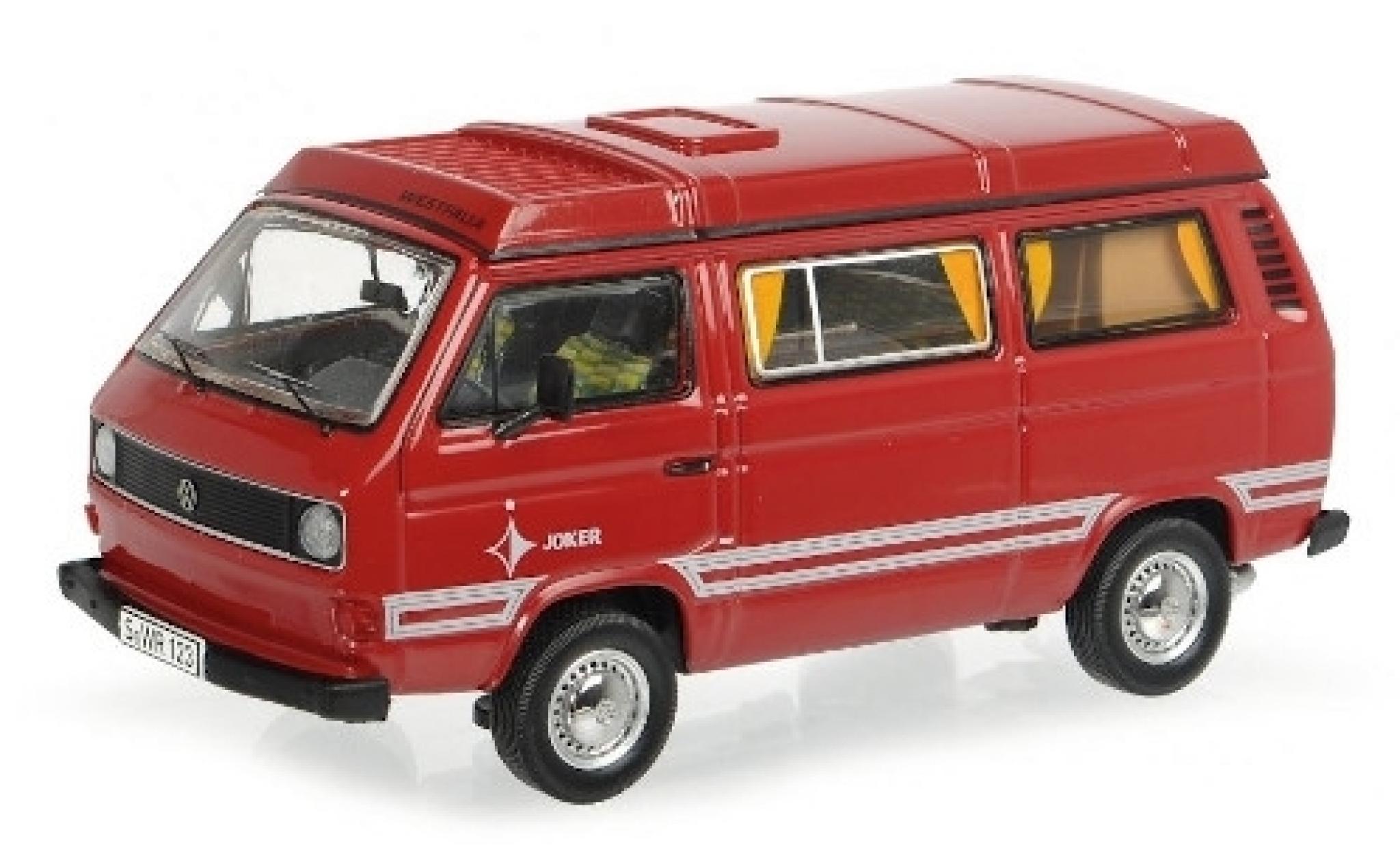 Volkswagen T3 1/43 Schuco b Westfalia Joker rood/Dekor modelauto