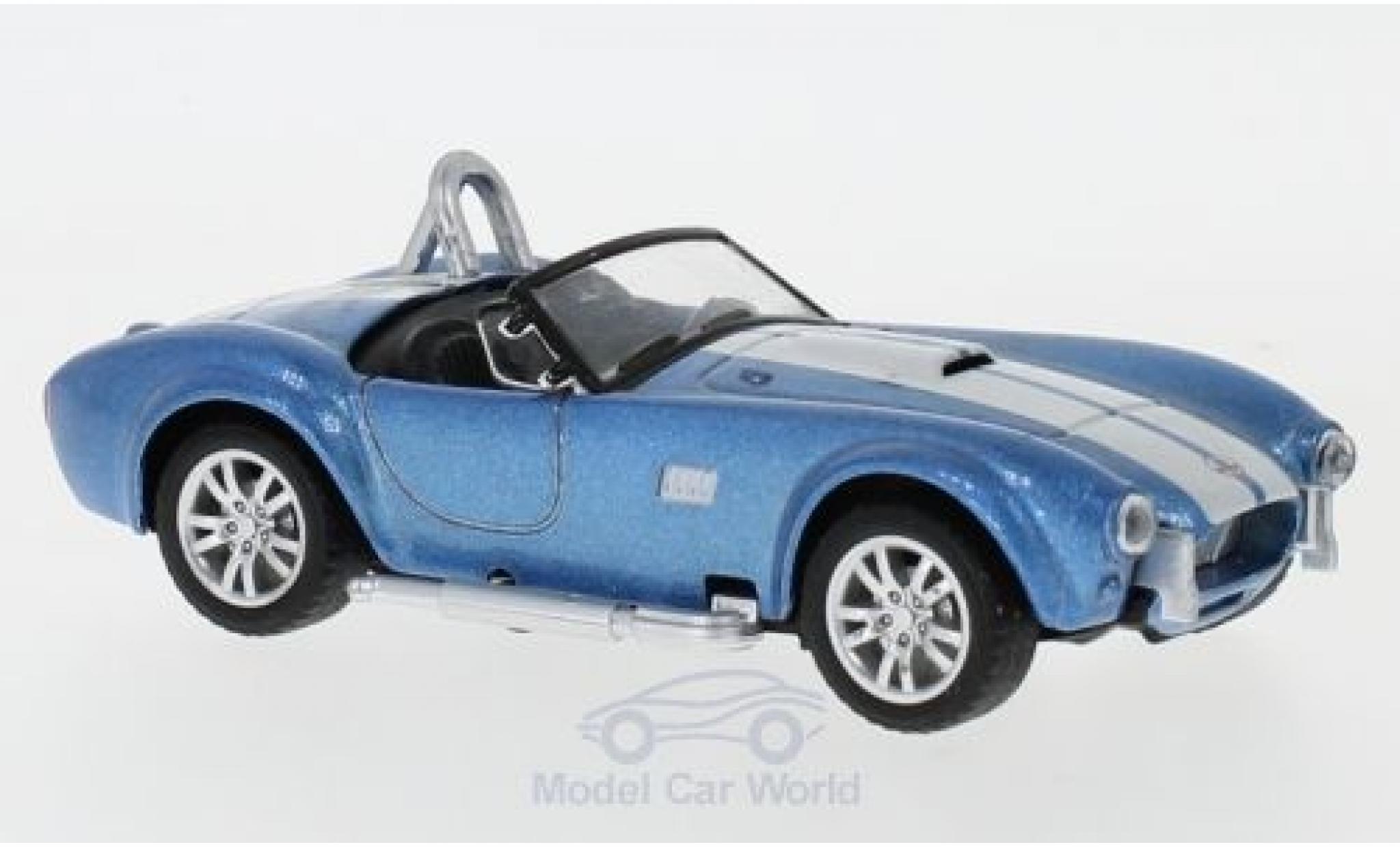 Shelby Cobra 1/43 Shelby Collectibles 427 S/C metallic blauw/wit 1962 modelauto