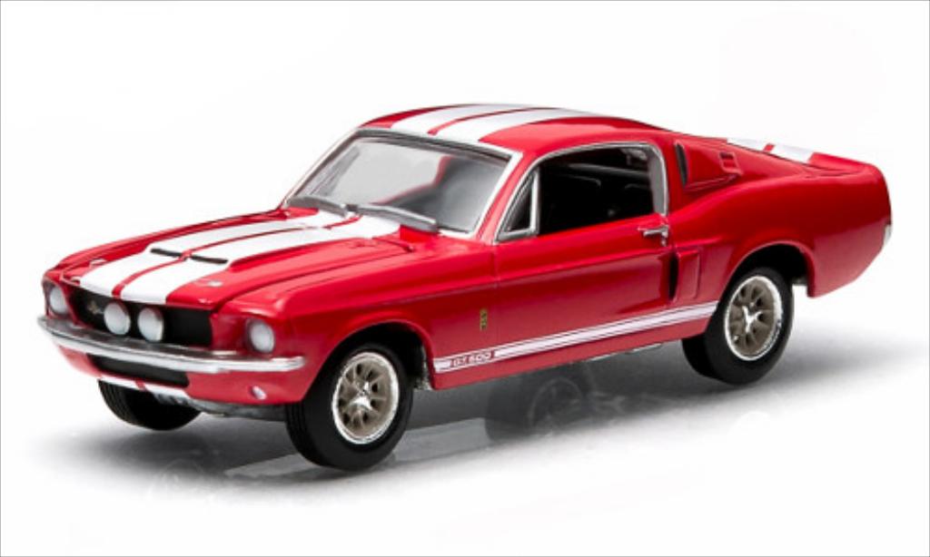 Shelby GT 500 1/64 Greenlight rood 1967 modelauto
