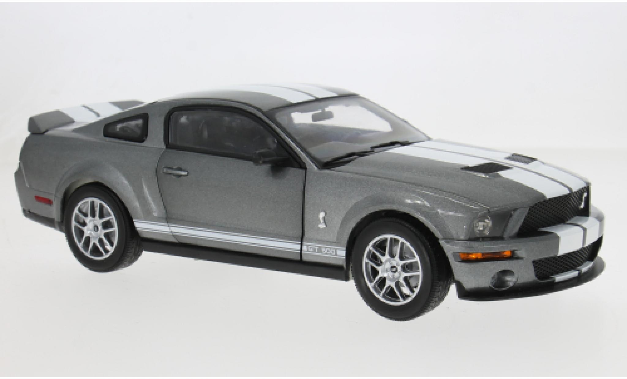 Shelby GT 1/18 Shelby Collectibles 500 grijs 2007 1:18 modelauto