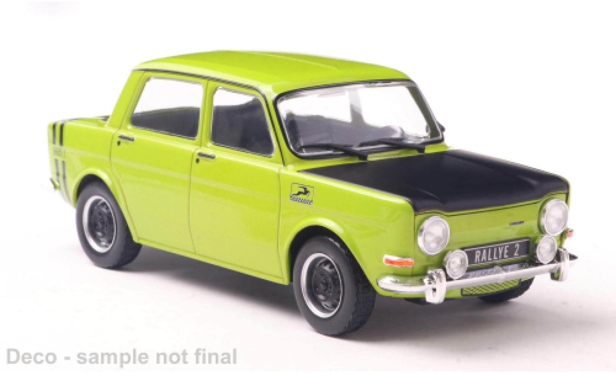 Simca 1000 1/24 WhiteBox Rallye 2 groen 1:24 modelauto