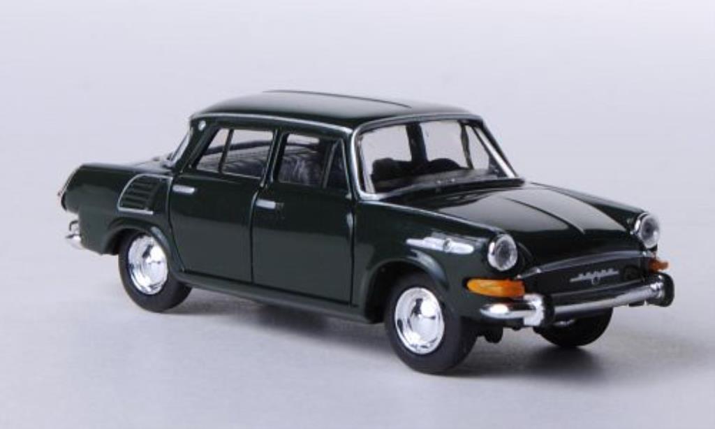 Skoda 1000 1/87 Herpa MB grun modelauto