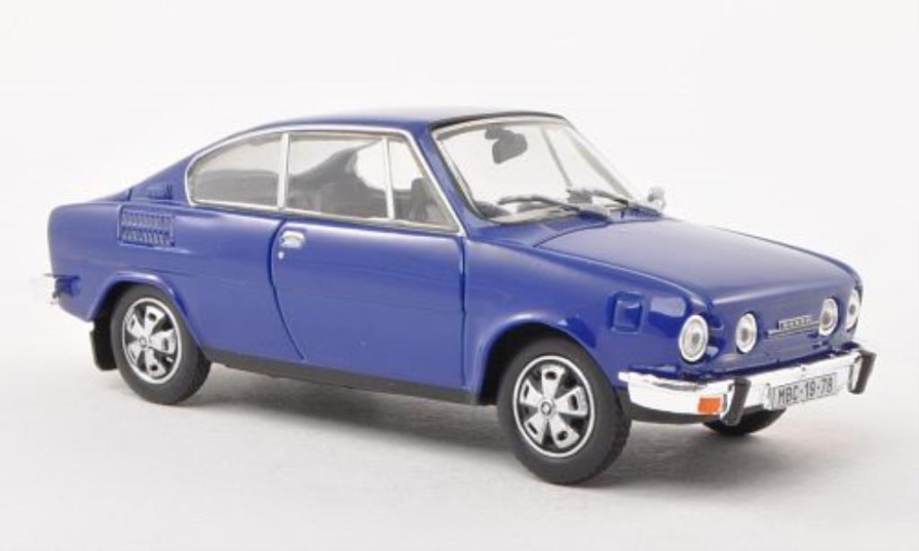 Skoda 110 1/43 Abrex R blauw modelauto