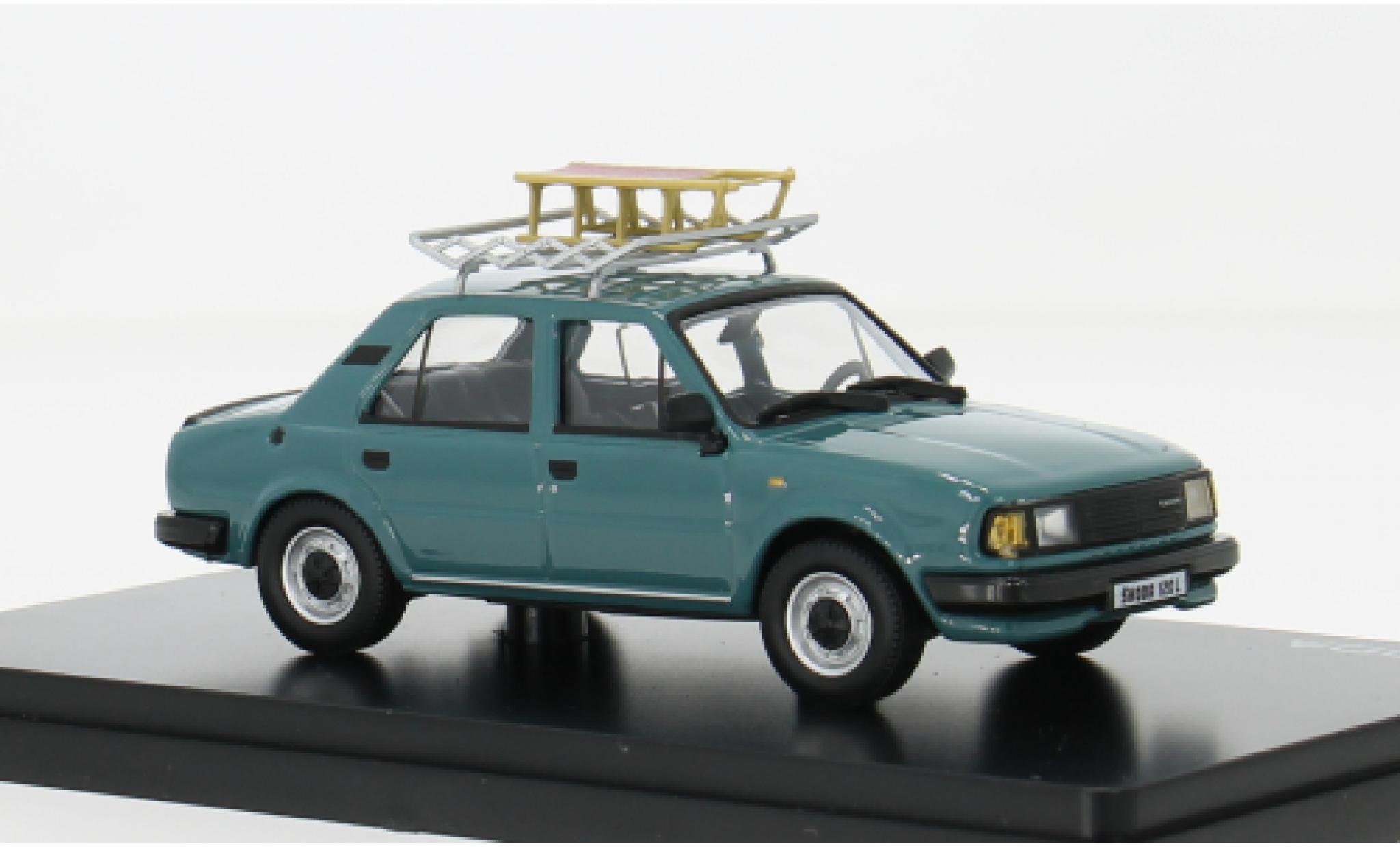Skoda 120 1/43 Abrex L turquoise 1984 1:43 modelauto