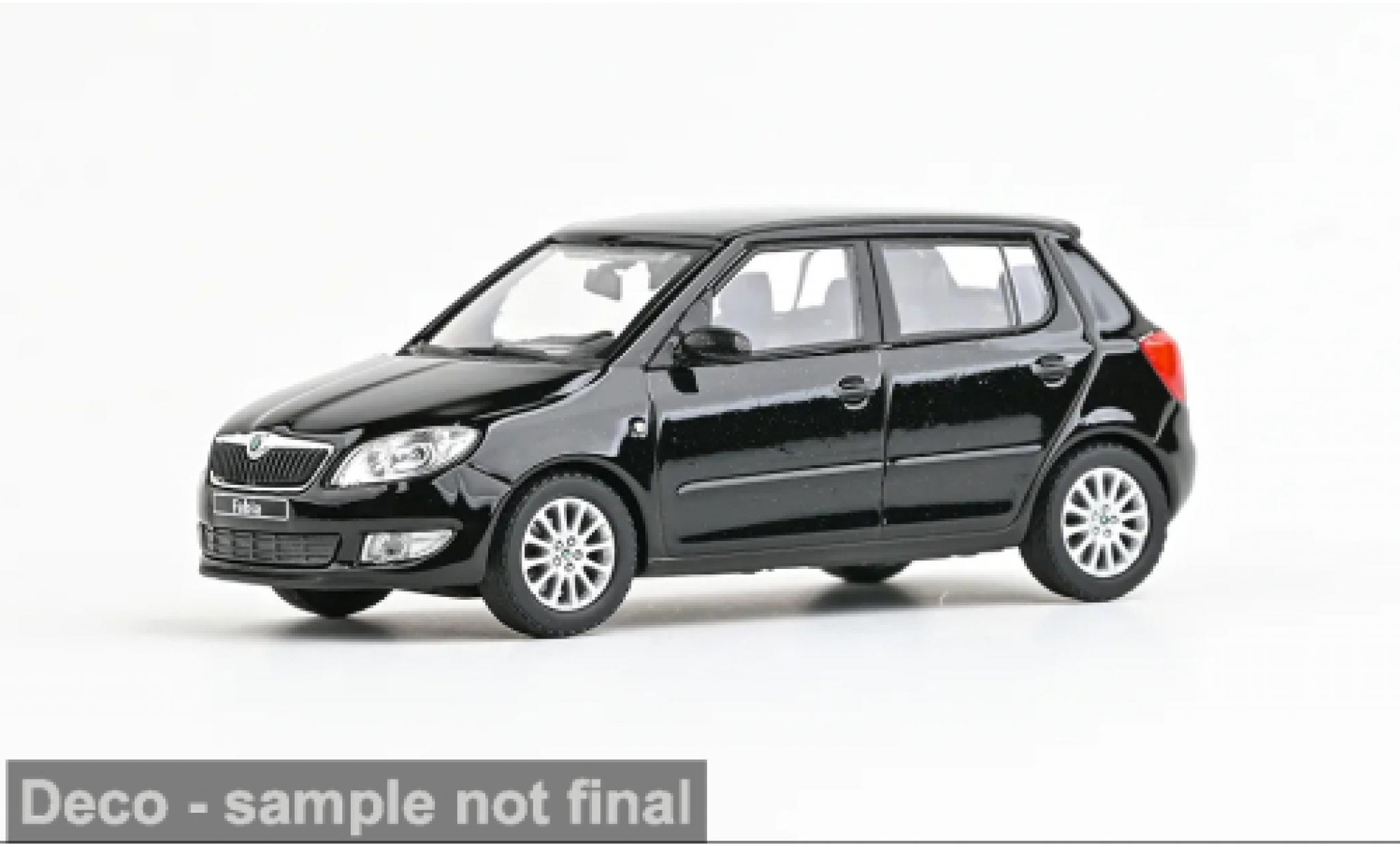 Skoda Fabia 1/43 Abrex II FL zwart 2010 1:43 modelauto