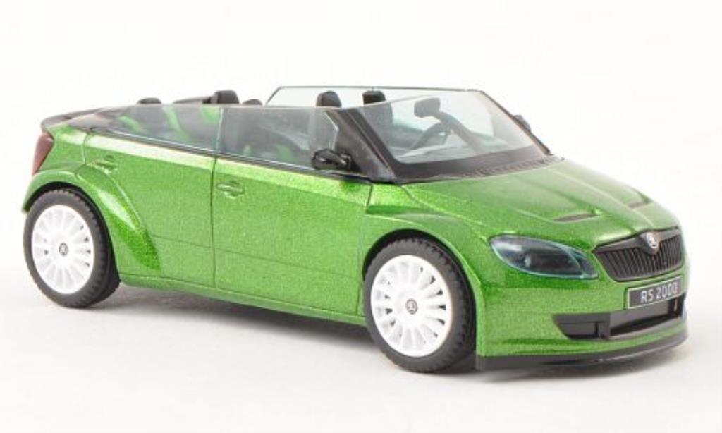 Skoda Fabia 1/43 Abrex 2000 Concept Car grun mit witen Felgen modelauto
