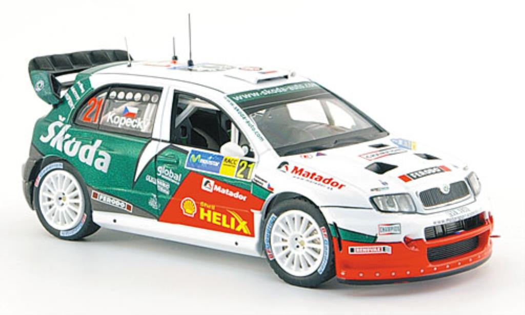 Skoda Fabia WRC 1/43 IXO WRC No.21 Funfter Rallye Catalunya 2006 /Schovanek modelauto
