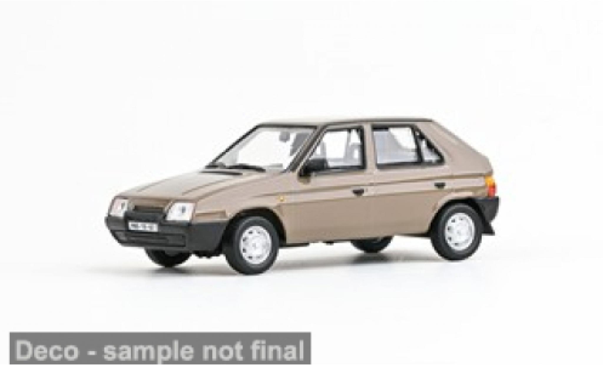 Skoda Favorit 1/43 Abrex 136L bruin 1988 1:43 modelauto