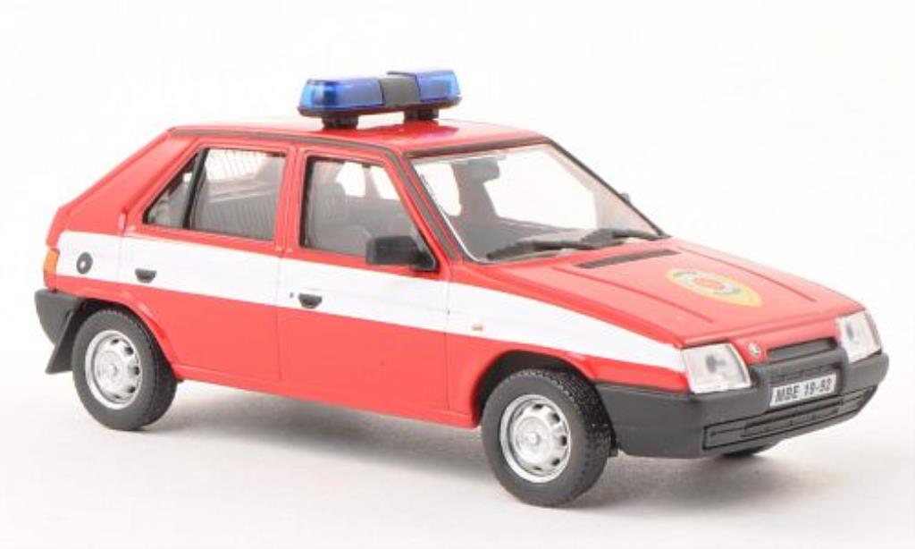 Skoda Favorit 1/43 Abrex (Tschechische Brandweer) 1987 modelauto