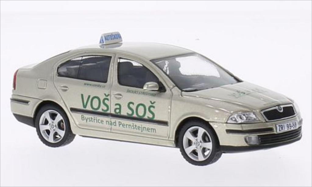 Skoda Octavia 1/43 Abrex II Autoskola VOS SOS modelauto