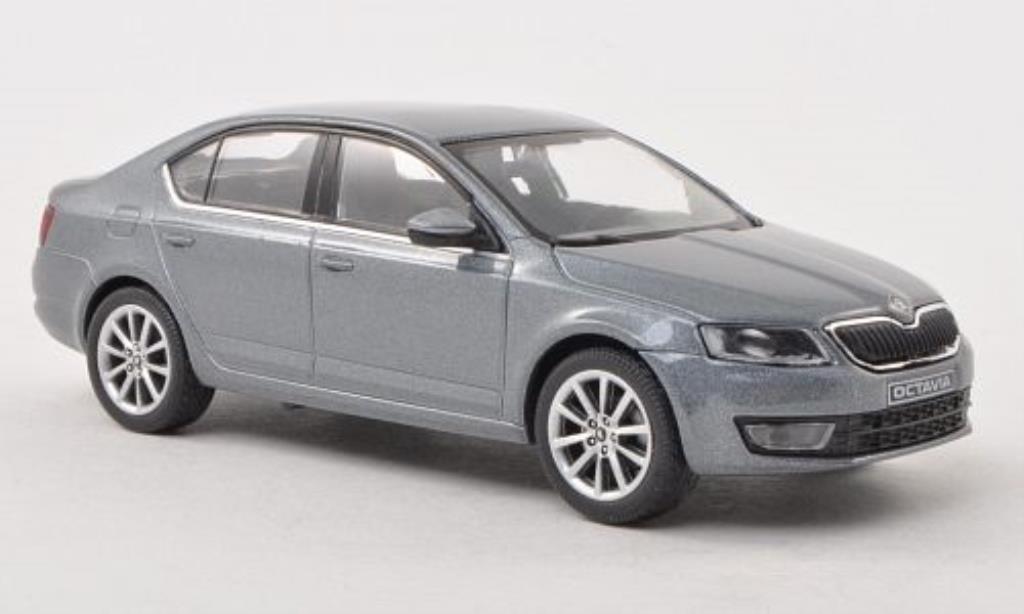 Skoda Octavia 1/43 Abrex III grijs 2013 modelauto