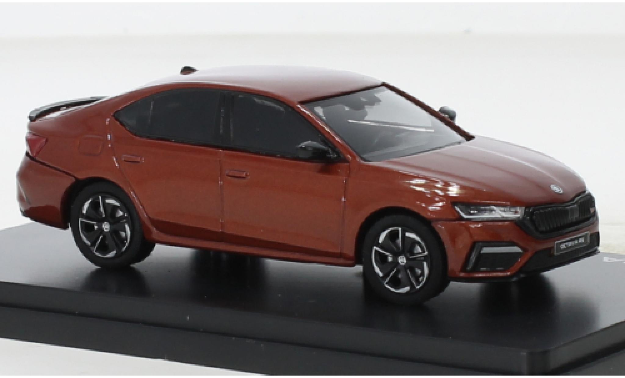 Skoda Octavia 1/43 Abrex IV RS oranje 2020 1:43 modelauto