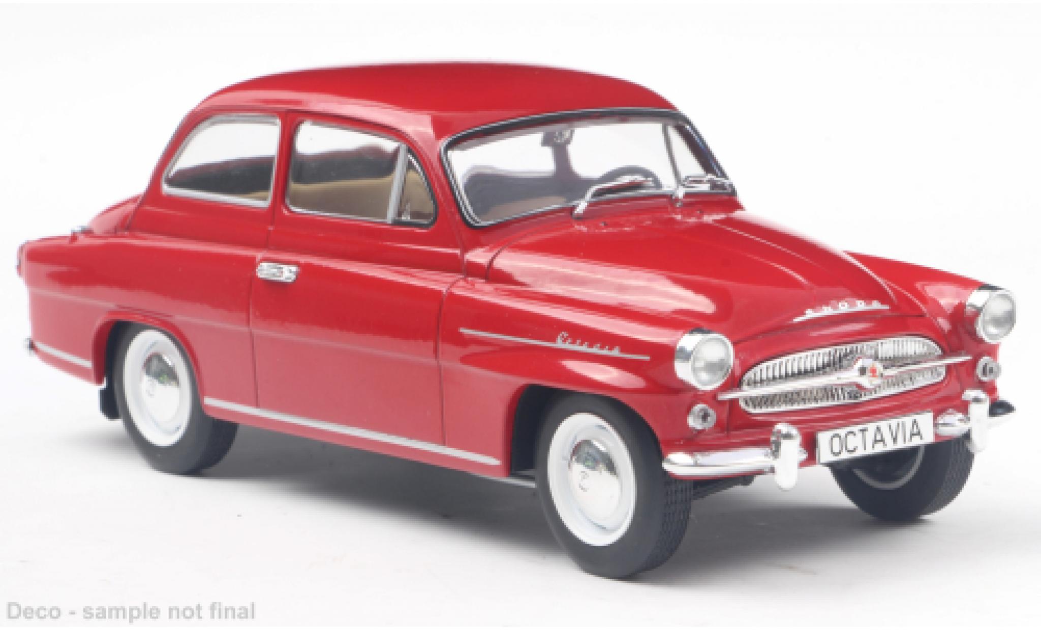 Skoda Octavia 1/24 WhiteBox Super rood 1:24 modelauto