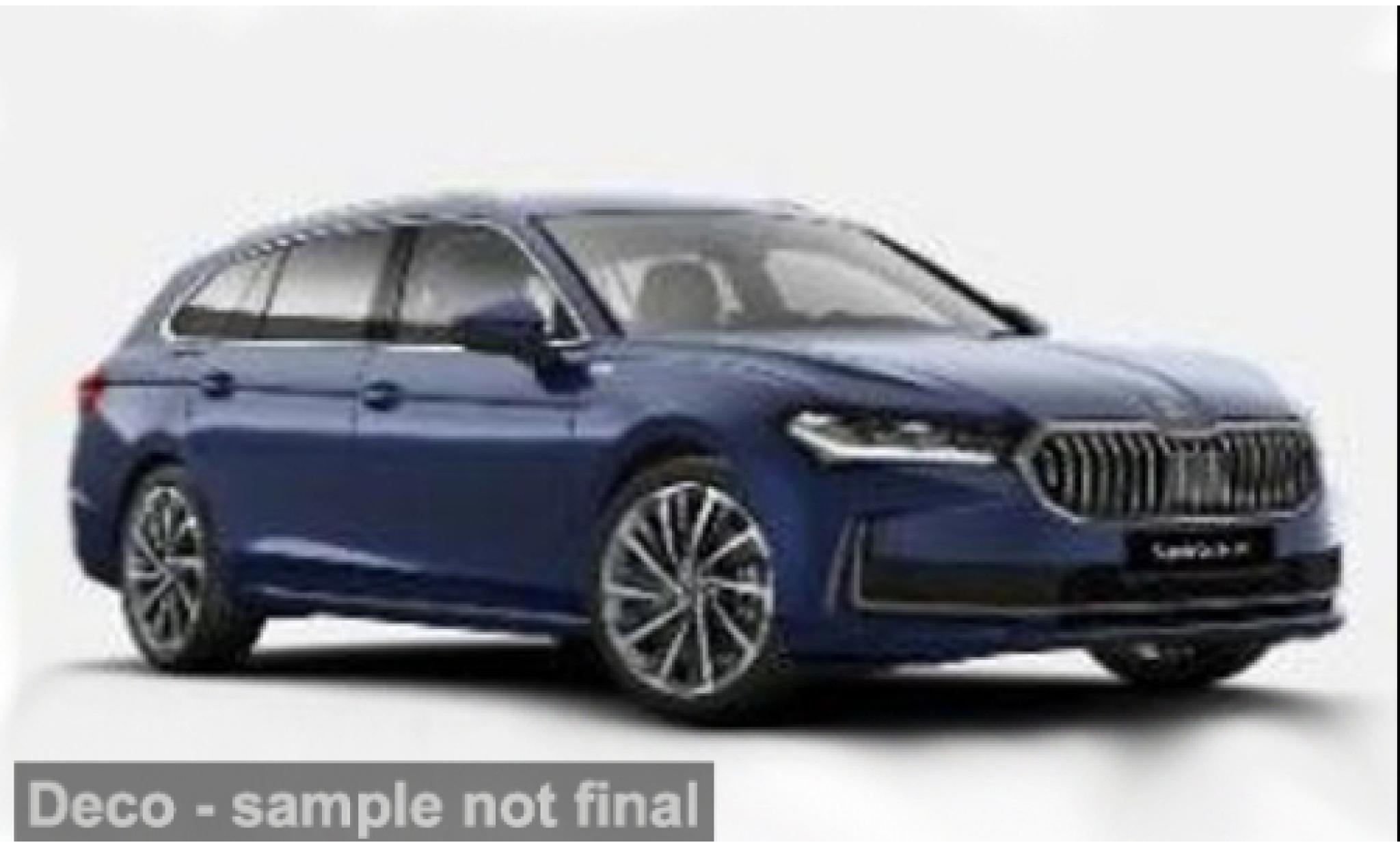 Skoda Superb 1/18 Solido II (3T) Combi blauw 1:18 modelauto