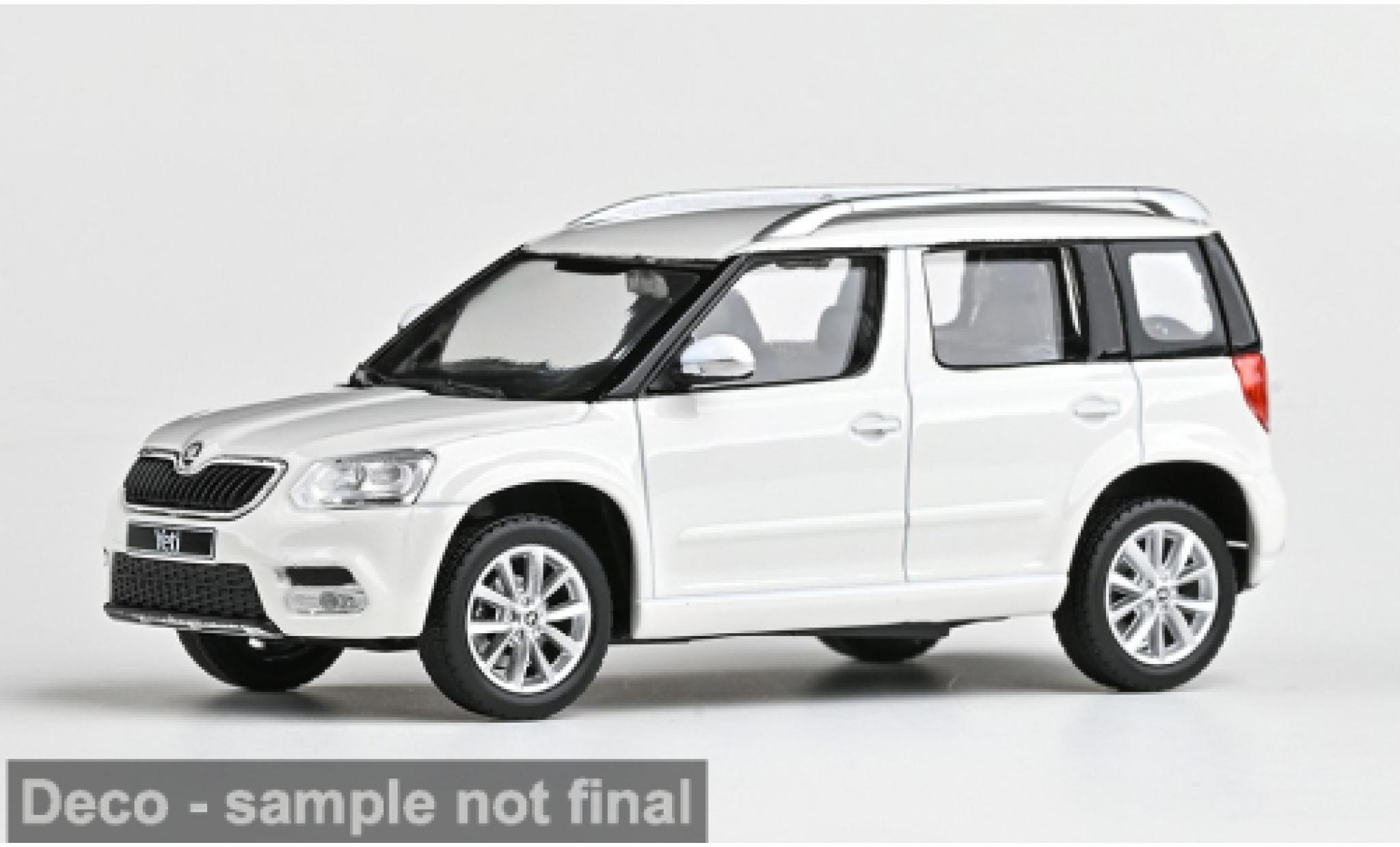 Skoda Yeti 1/43 Abrex FL wit 2013 1:43 modelauto