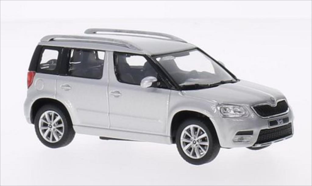 Skoda Yeti 1/43 Abrex metallic grijs 2013 modelauto