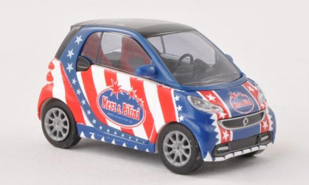 Smart ForTwo coupe 1/87 Busch Fortwo coupe Merz & Pilini 2012 modelauto