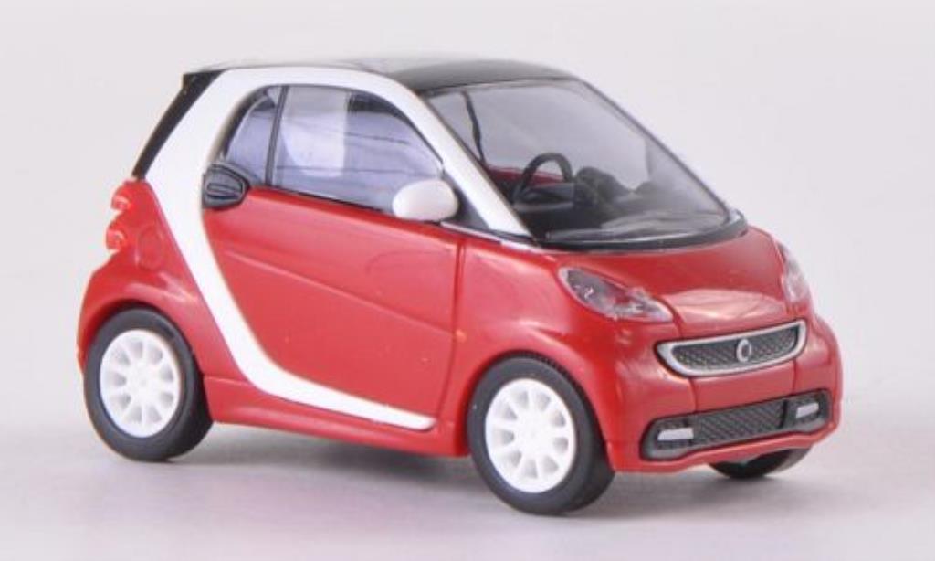 Smart ForTwo coupe 1/87 Busch Fortwo coupe rood 2012 modelauto