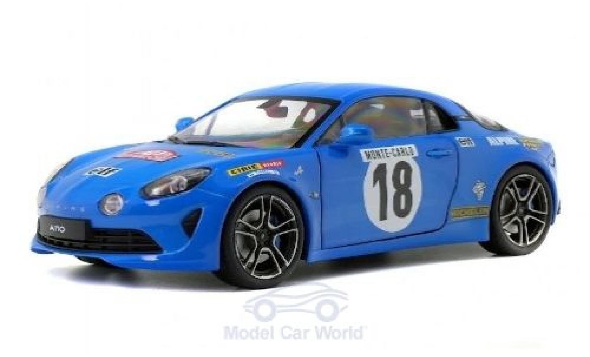 Alpine A110 1/18 Solido Premiere Edition No.18 Rallye Monte Carlo Historic 2018 modelauto