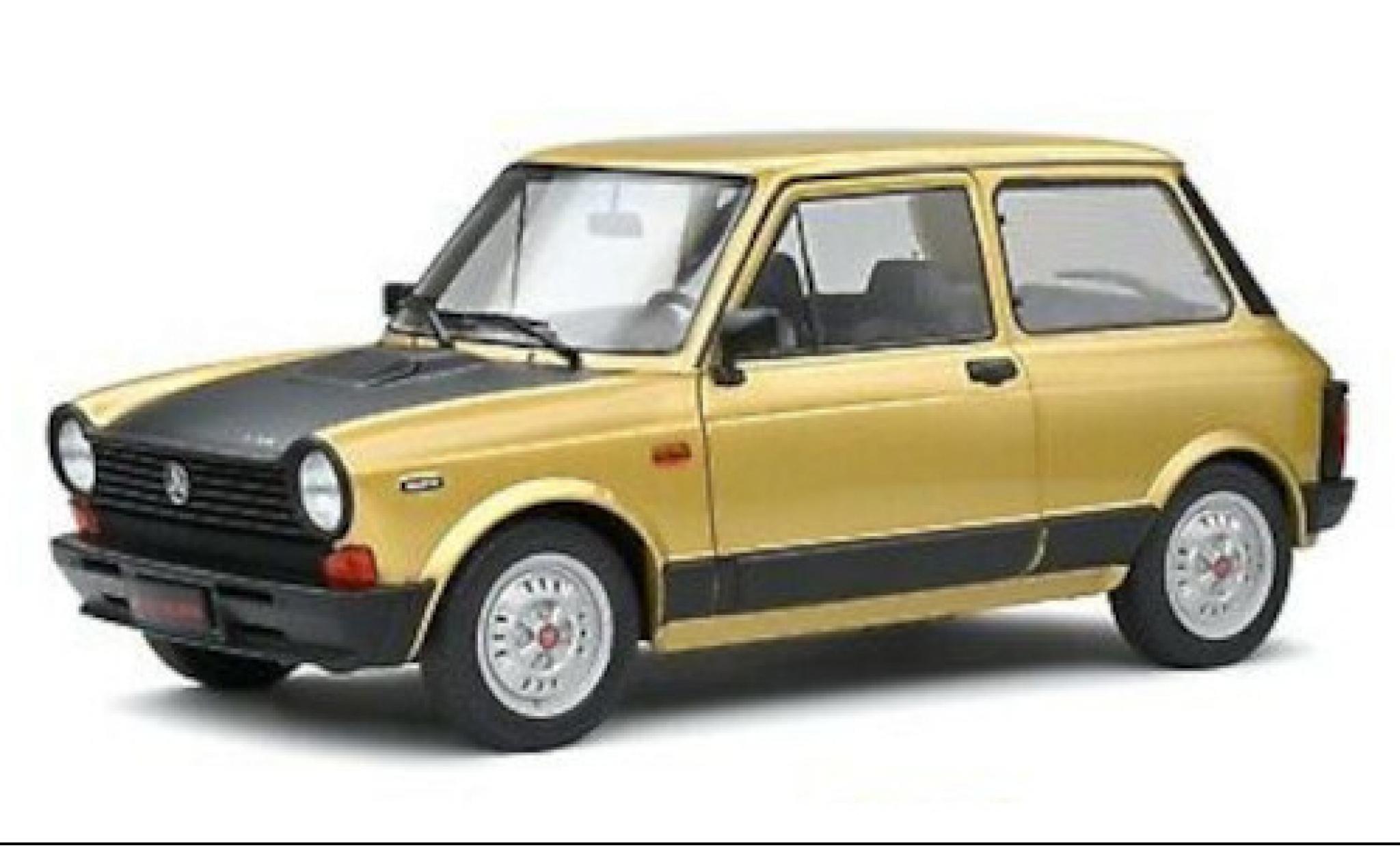 Autobianchi A112 1/18 Solido Abarth metallic beige/zwart 1980 modelauto