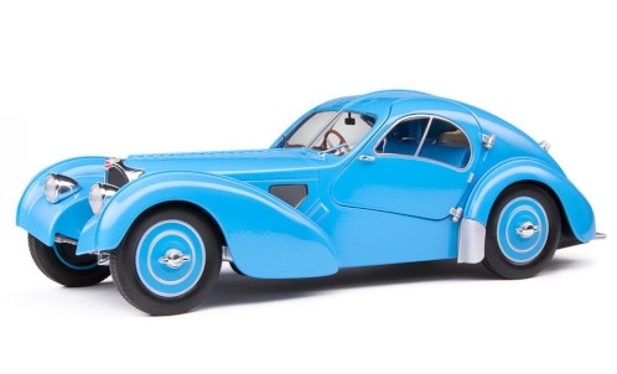 Bugatti 57 1/18 Solido Type SC Atlantic blauw RHD modelauto