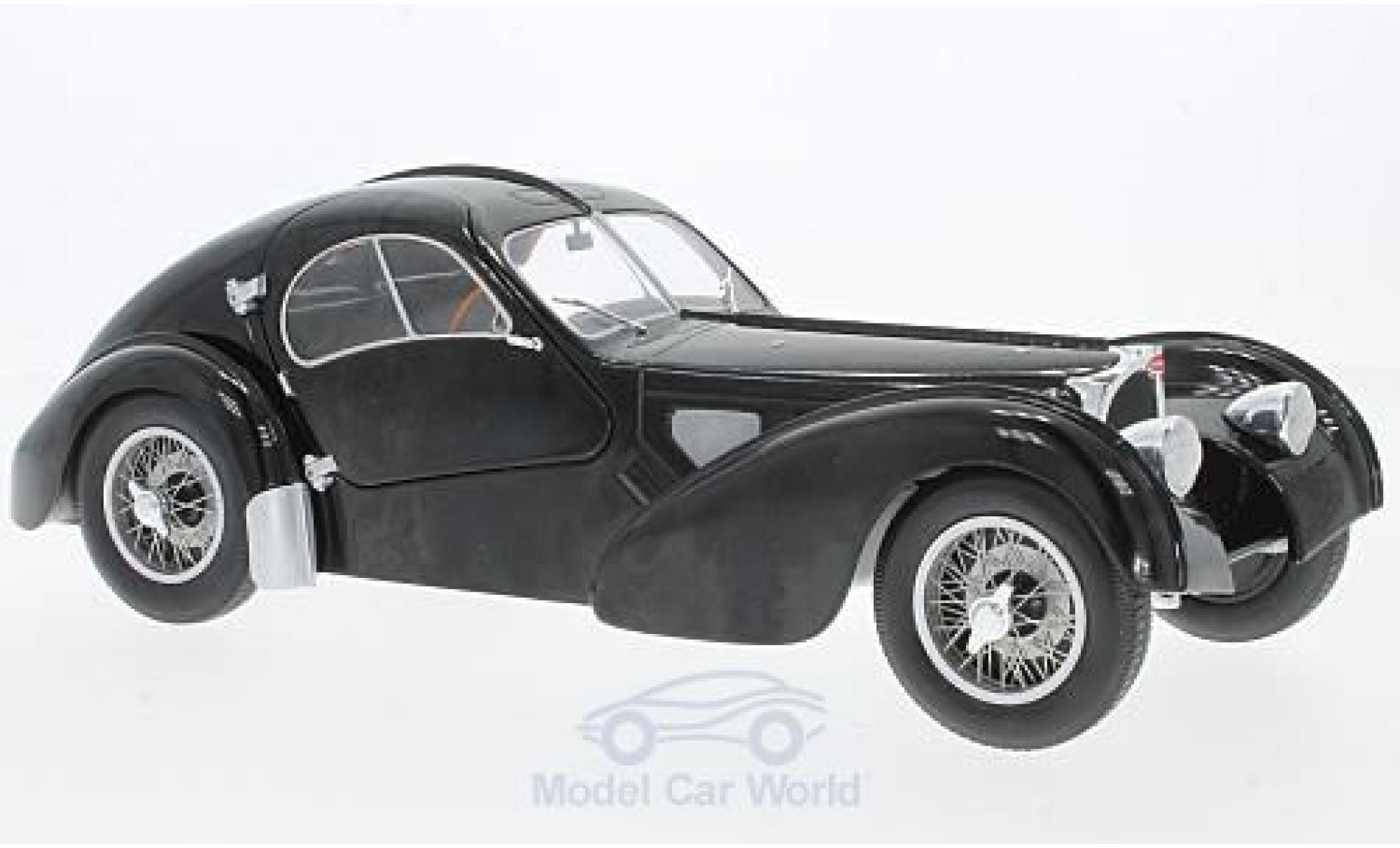 Bugatti 57 SC 1/18 Solido Type SC Atlantic zwart RHD modelauto