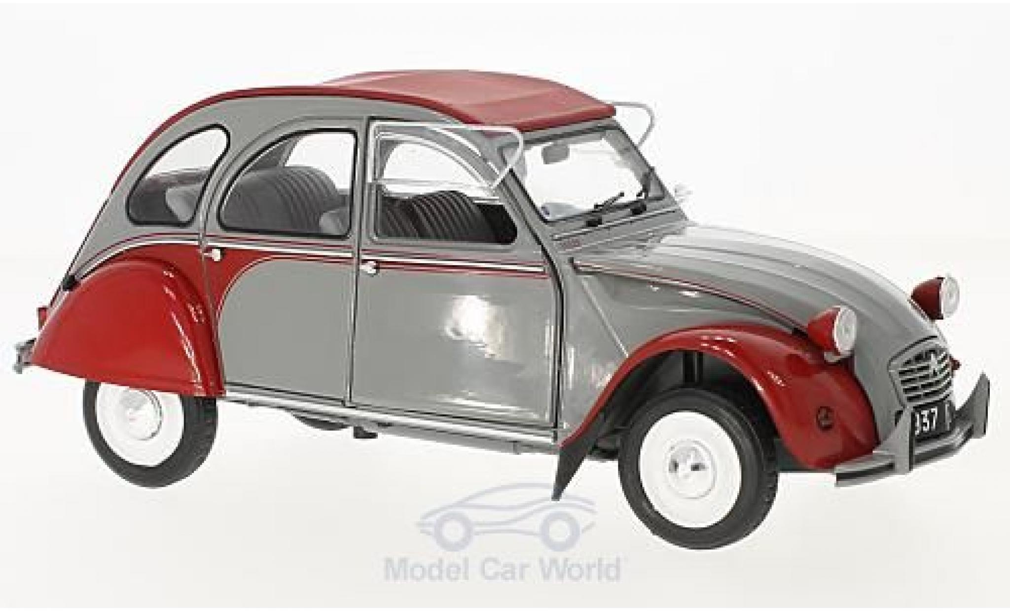 Citroen 2CV 1/18 Solido Dolly grijs/rood 1985 modelauto