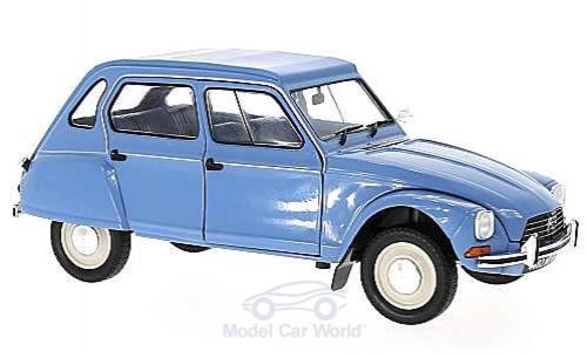 Citroen Dyane 1/18 Solido 6 blauw 1974 modelauto