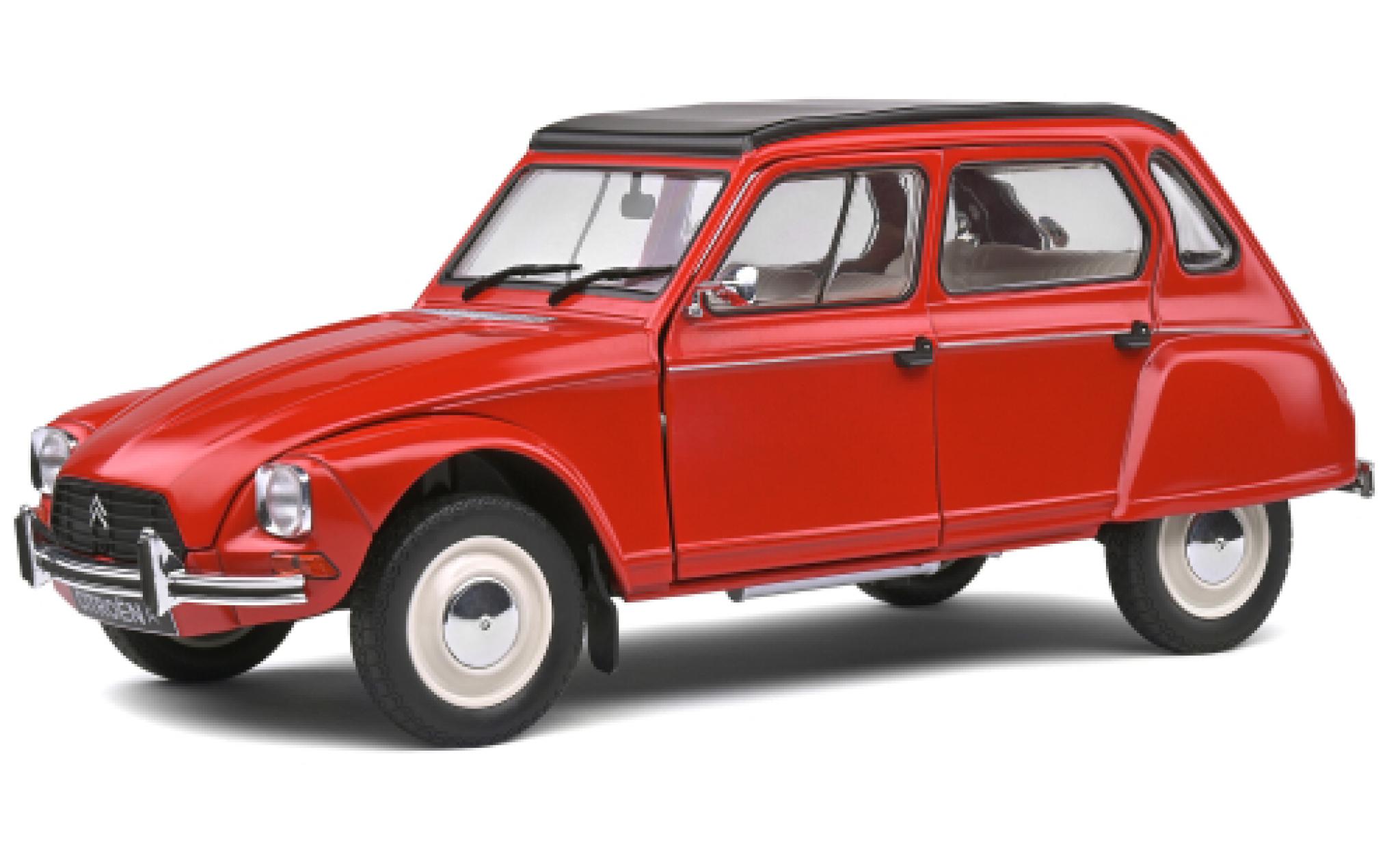 Citroen Dyane 1/18 Solido 6 rood 1968 modelauto