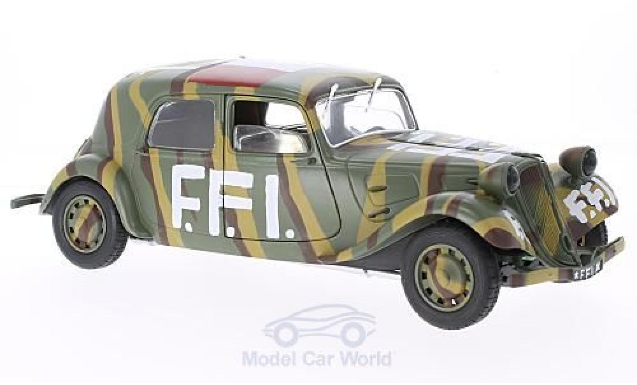 Citroen Traction 11 1/18 Solido 11 CV F.F.I. 1944 modelauto
