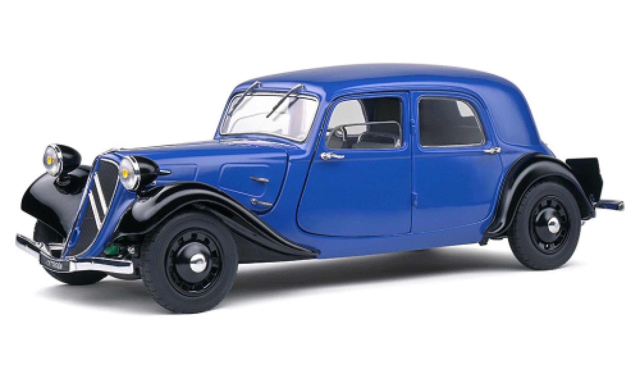 Citroen Traction 1/18 Solido blauw/zwart 1937 modelauto
