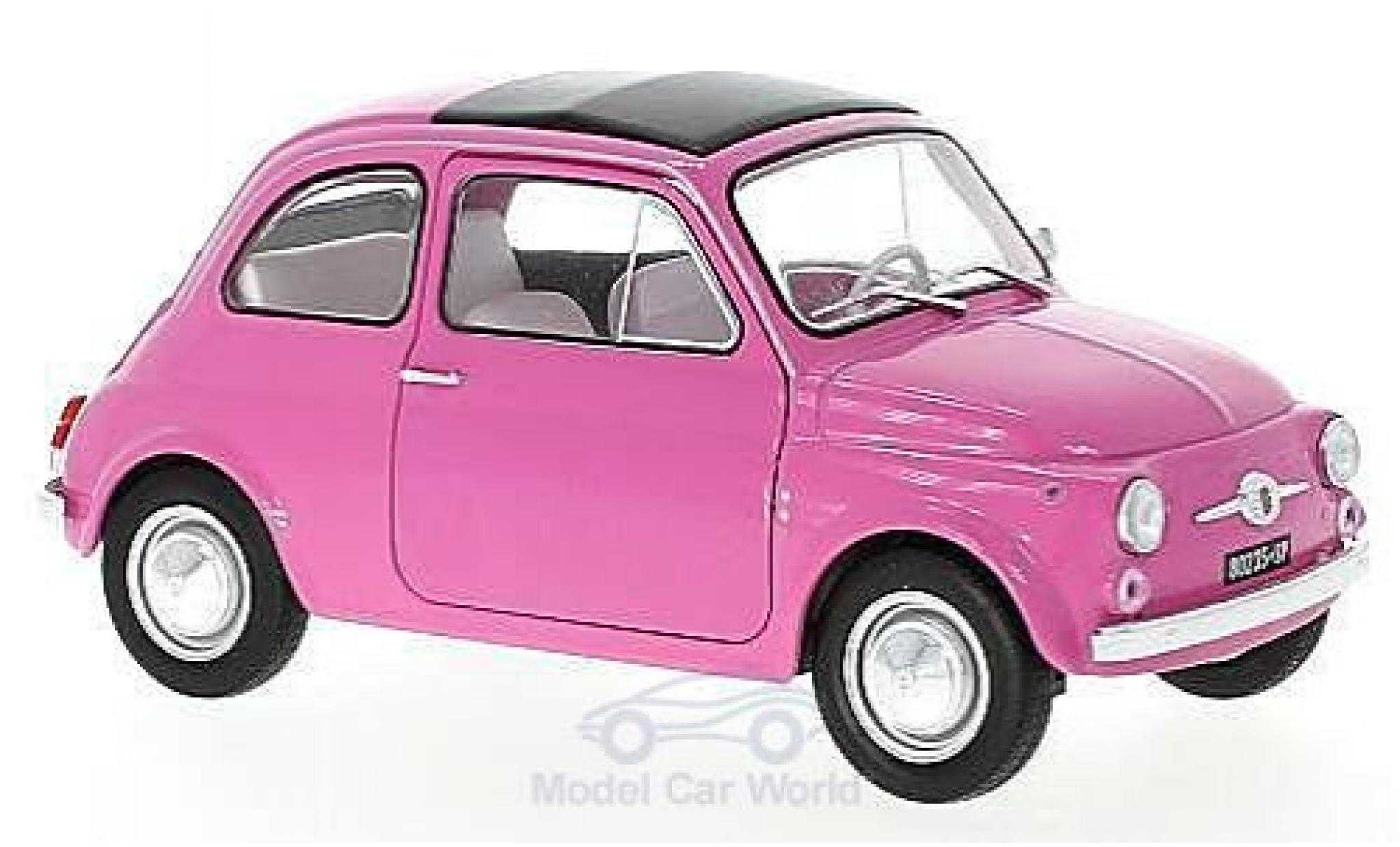 Fiat 500 L 1/18 Solido L roze 1969 modelauto