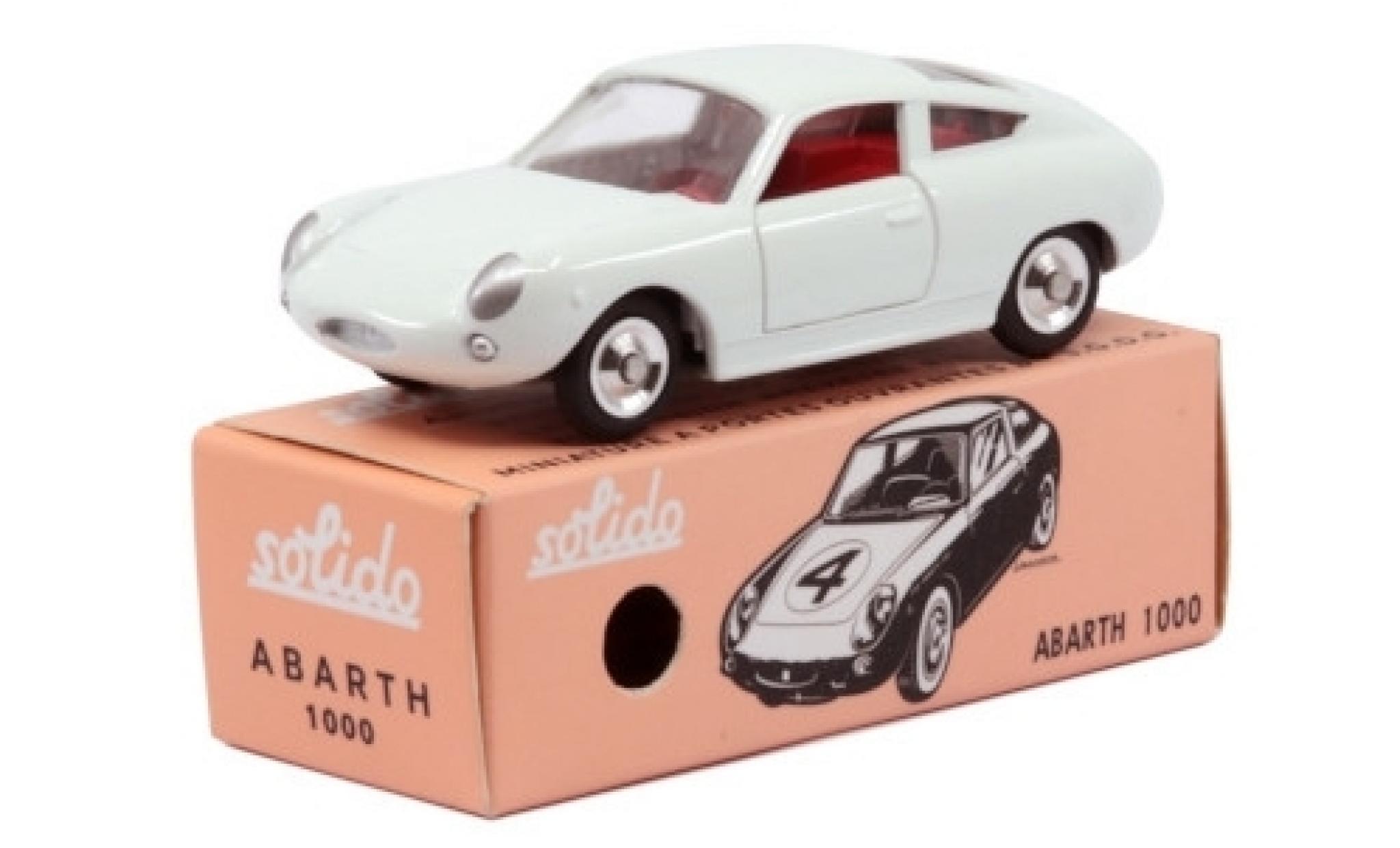 Fiat Abarth 1000 1/43 Solido Bialbero wit 1966 modelauto