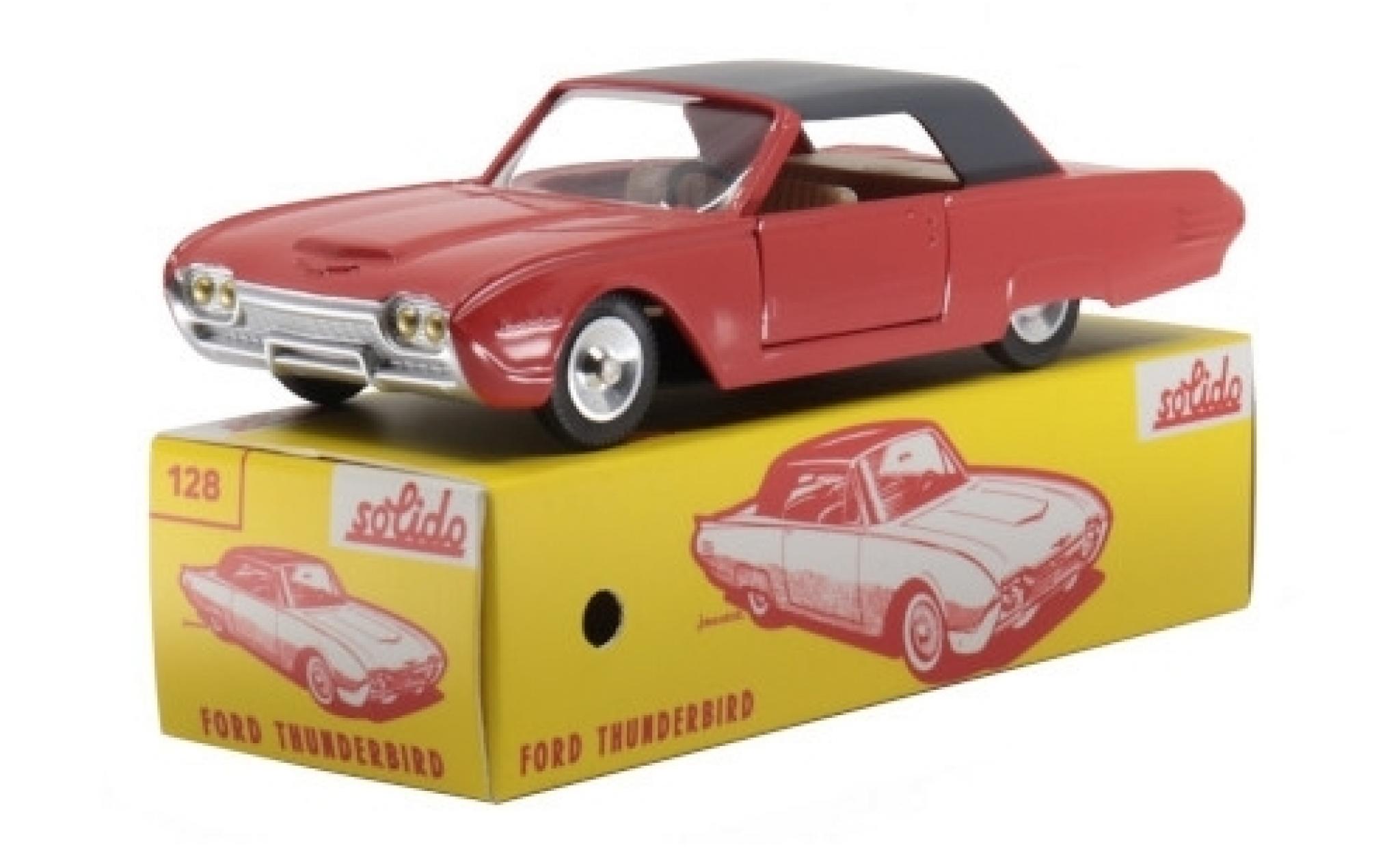 Ford Thunderbird 1/43 Solido Hardtop oranje/grijs 1963 modelauto