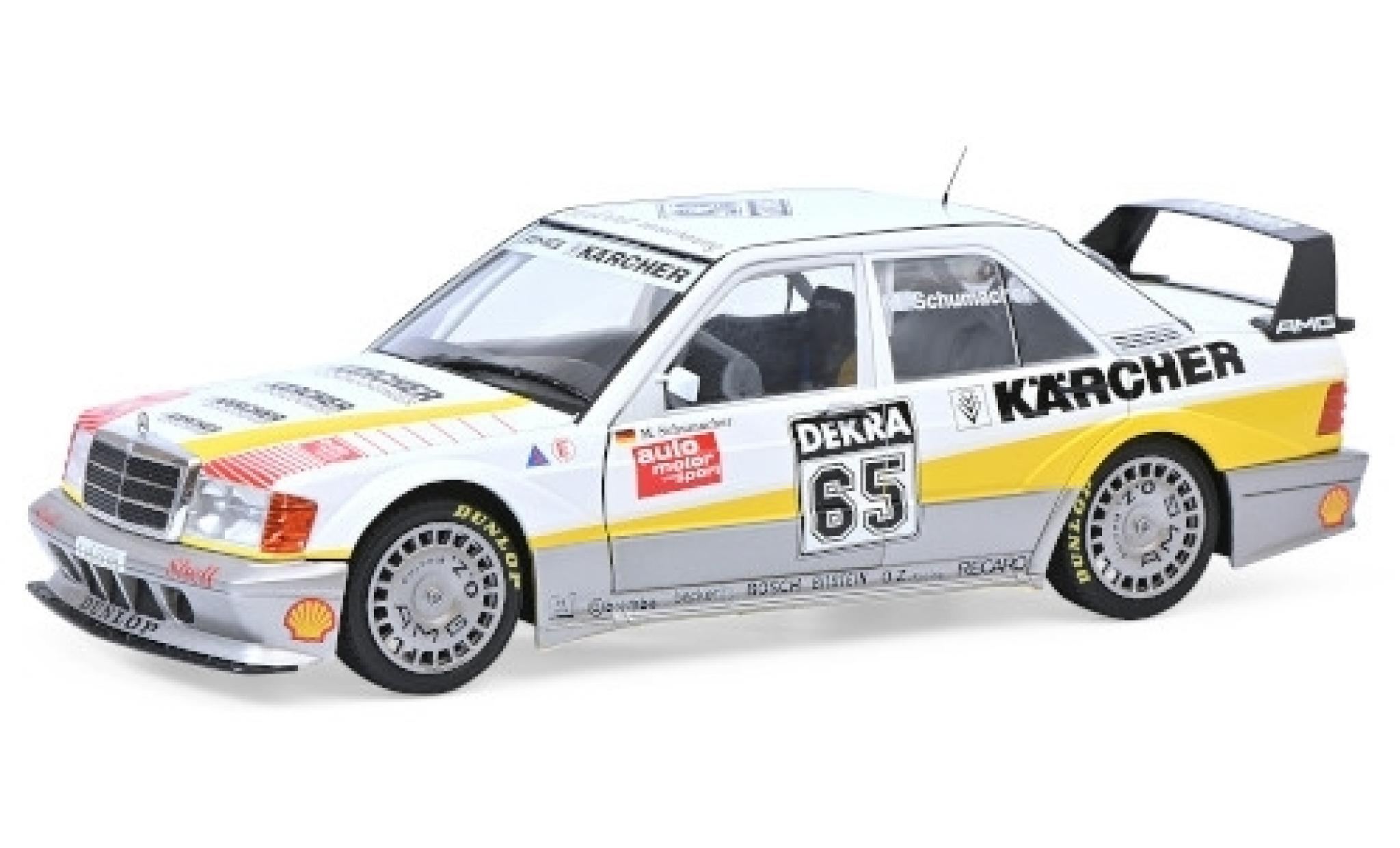 Mercedes 190 1/18 Solido E 2.5-16 Evo 2 No.65 K&auml;rcher DTM 1990 M.Schumacher modelauto