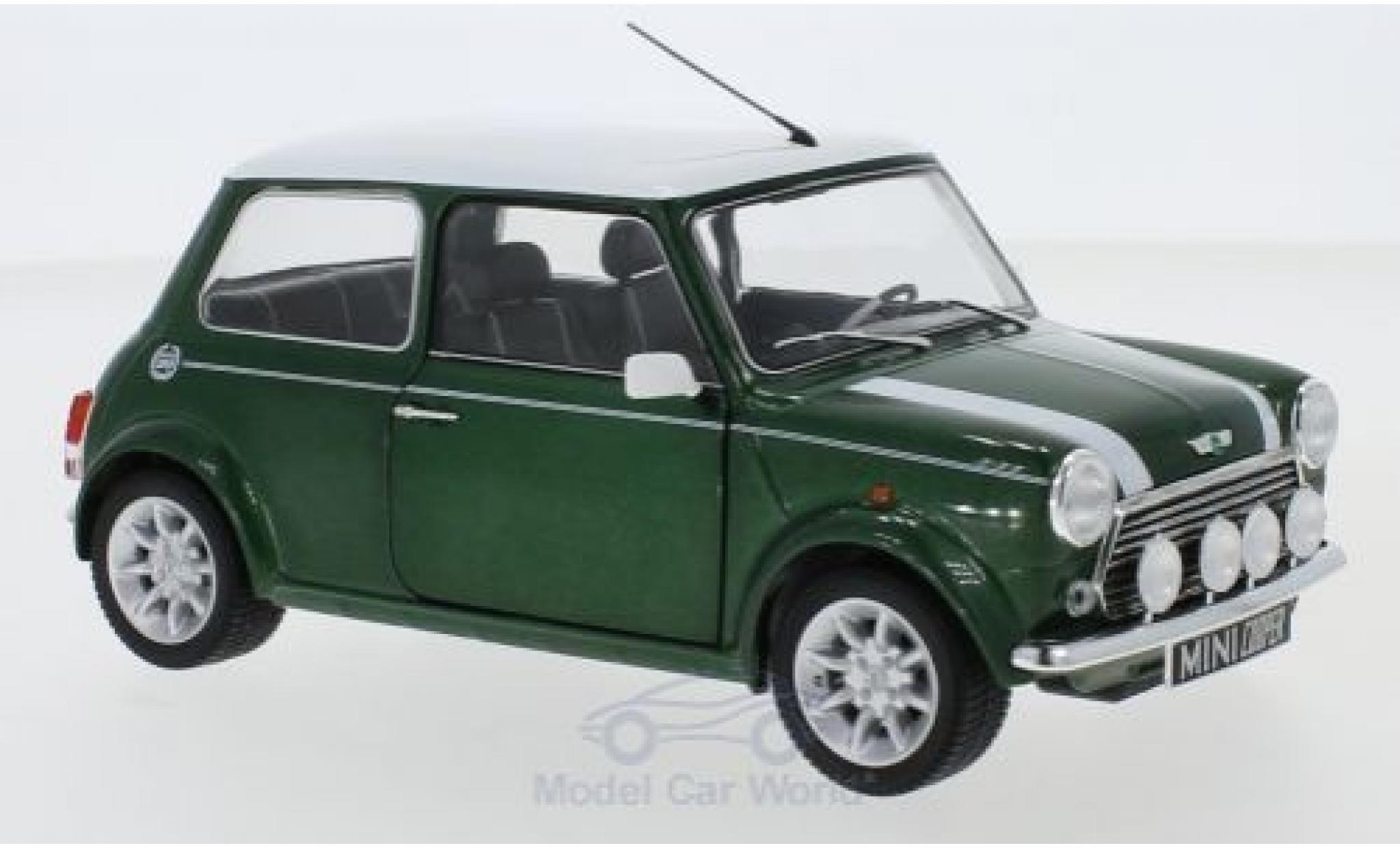 Mini Cooper 1/18 Solido 1.3i Sport Pack metallic groen/wit 1997 modelauto