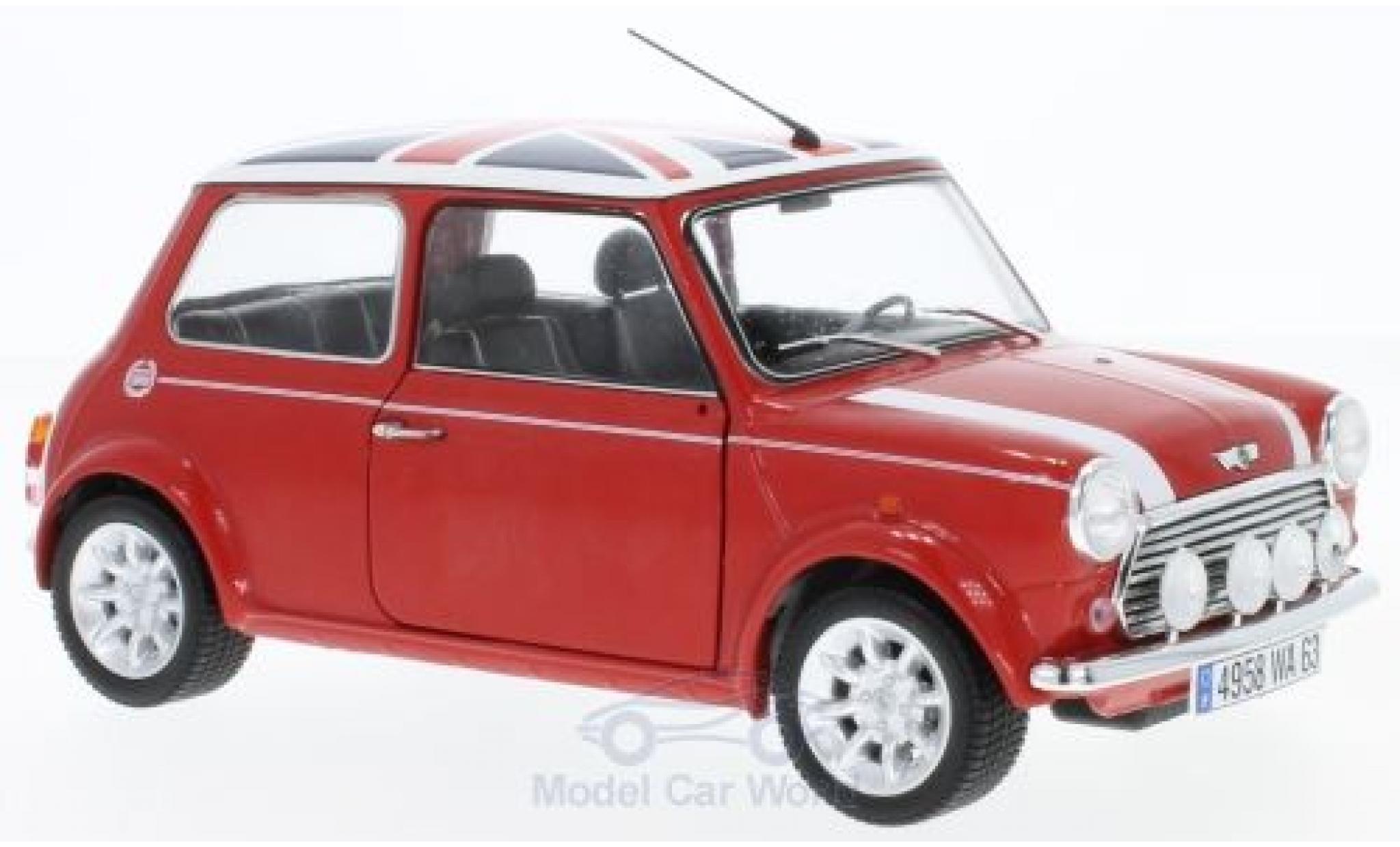 Mini Cooper S 1/18 Solido 1.3i Sport Pack rood/Dekor 1997 modelauto