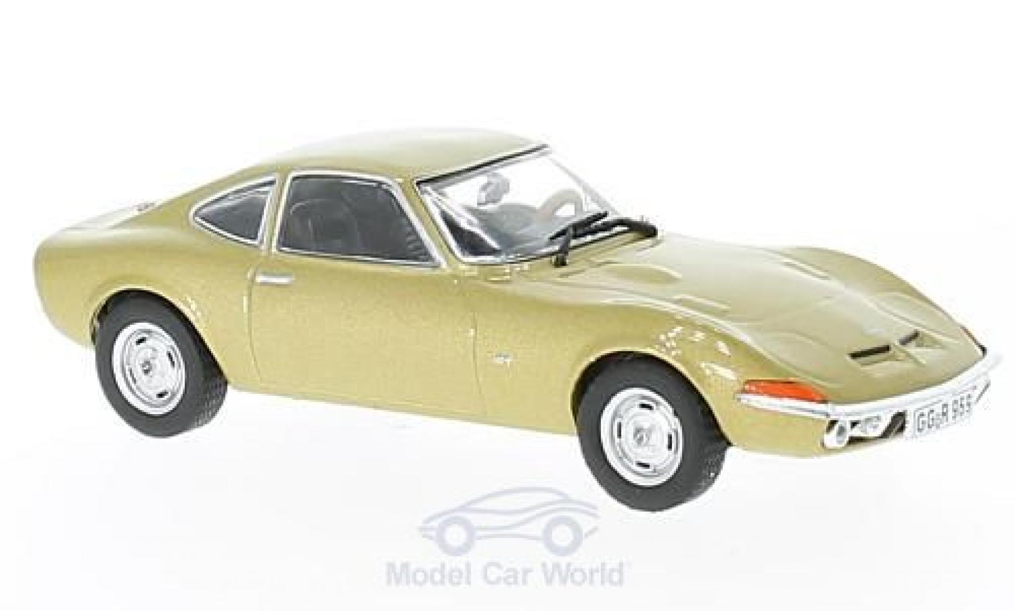 Opel GT 1/43 Solido gold 1968 modelauto