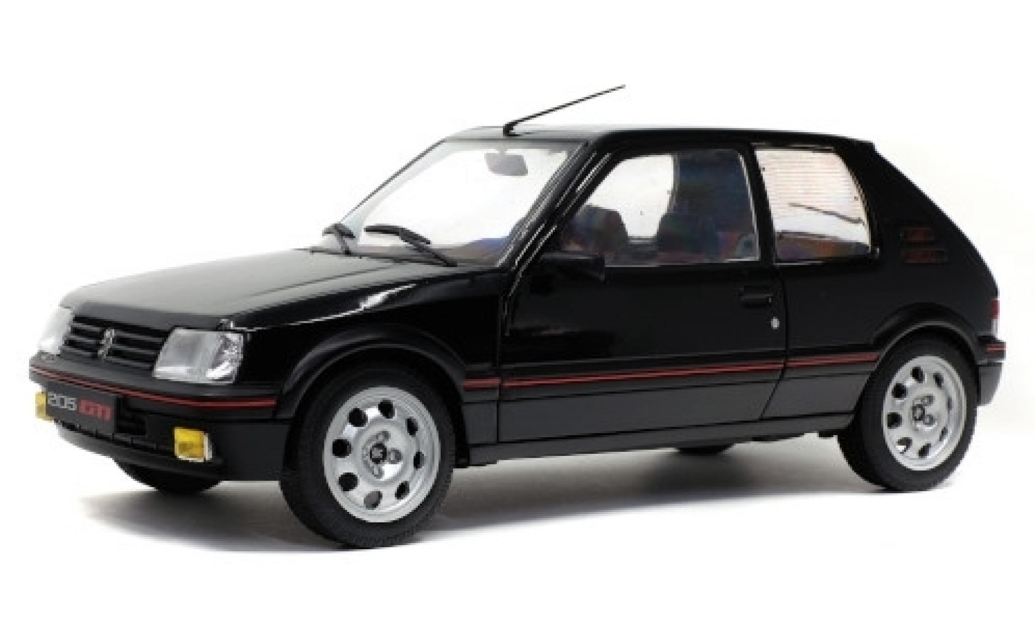 Peugeot 205 1/18 Solido 1.9 GTI Mk2 zwart modelauto