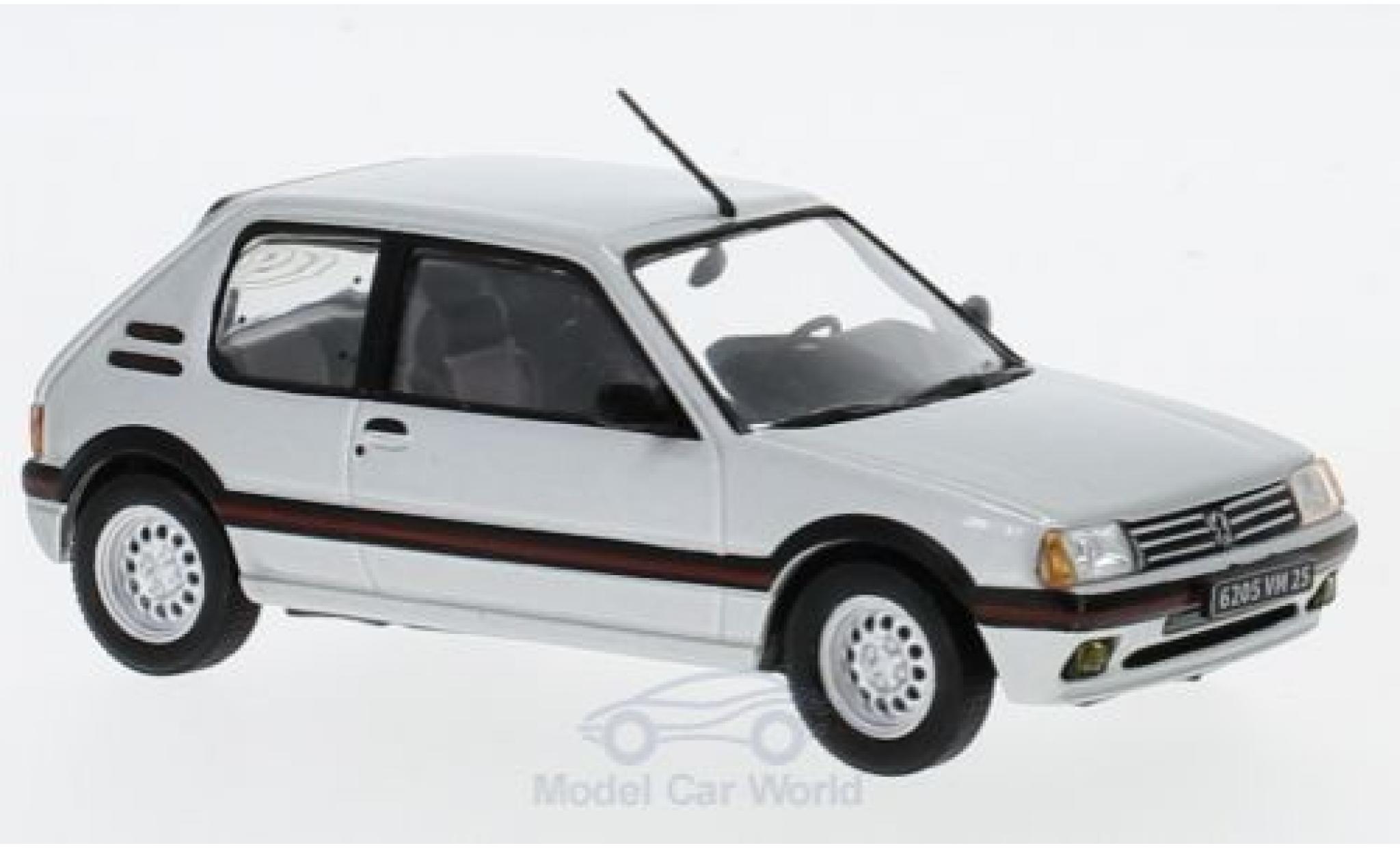 Peugeot 205 GTI 1/43 Solido GTi 16 grijs modelauto