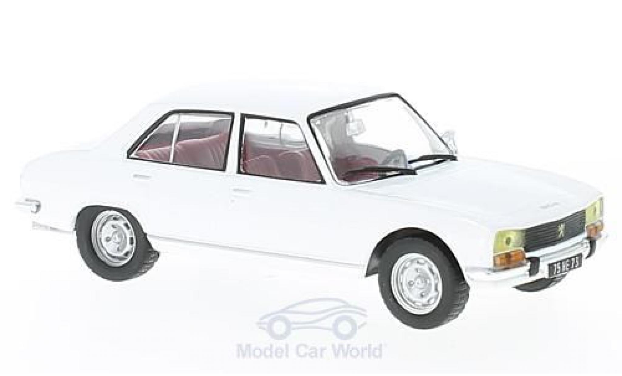 Peugeot 504 Berline 1/43 Solido Sedan wit modelauto