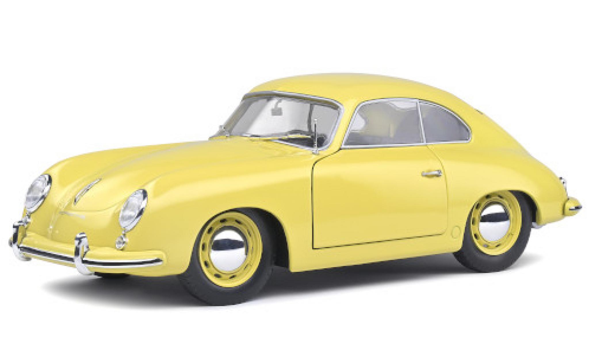 Porsche 356 1/18 Solido Pre-A geel 1953 modelauto