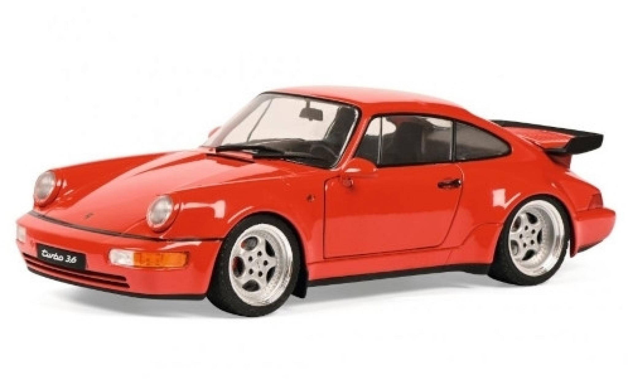 Porsche 964 Turbo 1/18 Solido 911 () 3.6 Turbo rood 1990 modelauto
