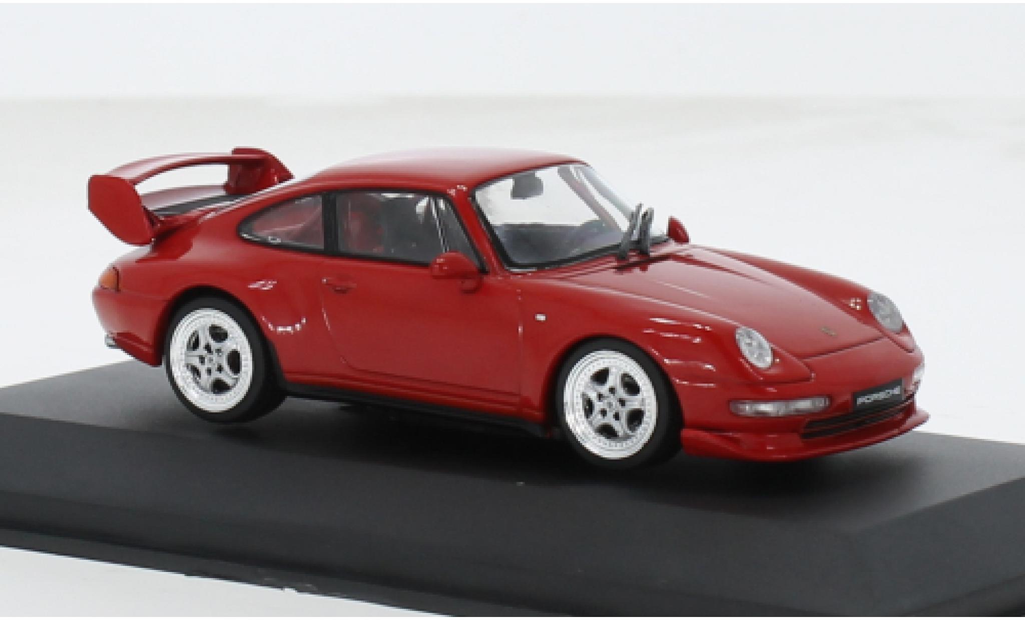 Porsche 993 1/43 Solido 911  RS Clubsport geel 1994 1:43 modelauto