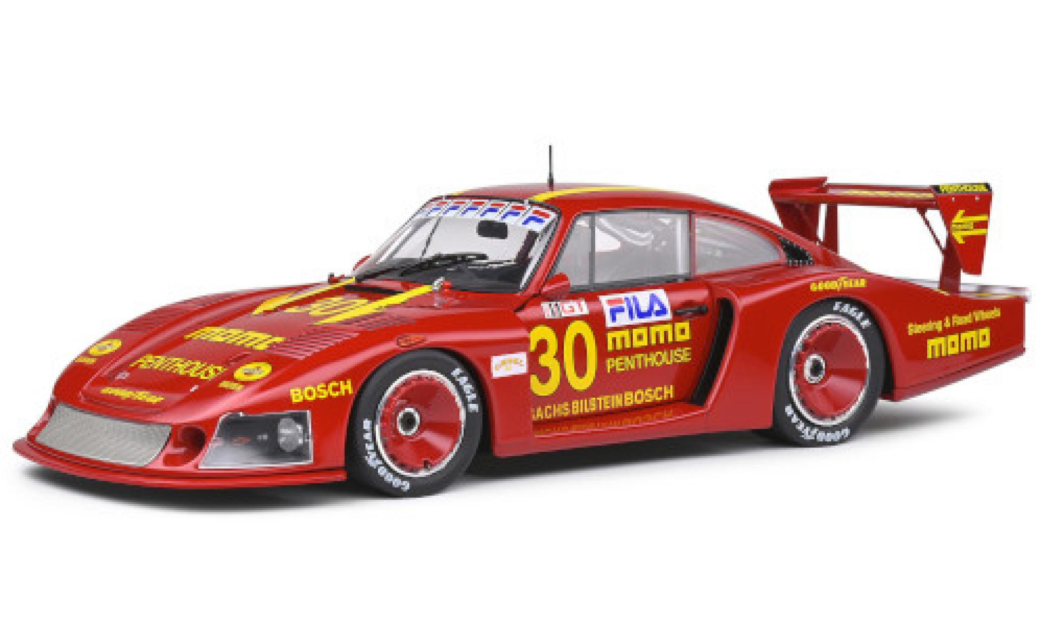 Porsche 935 1981 1/18 Solido Moby Dick RHD No.30 Joest Momo DRM Norisring 1981 y compris les Decals G.Moretti modelauto