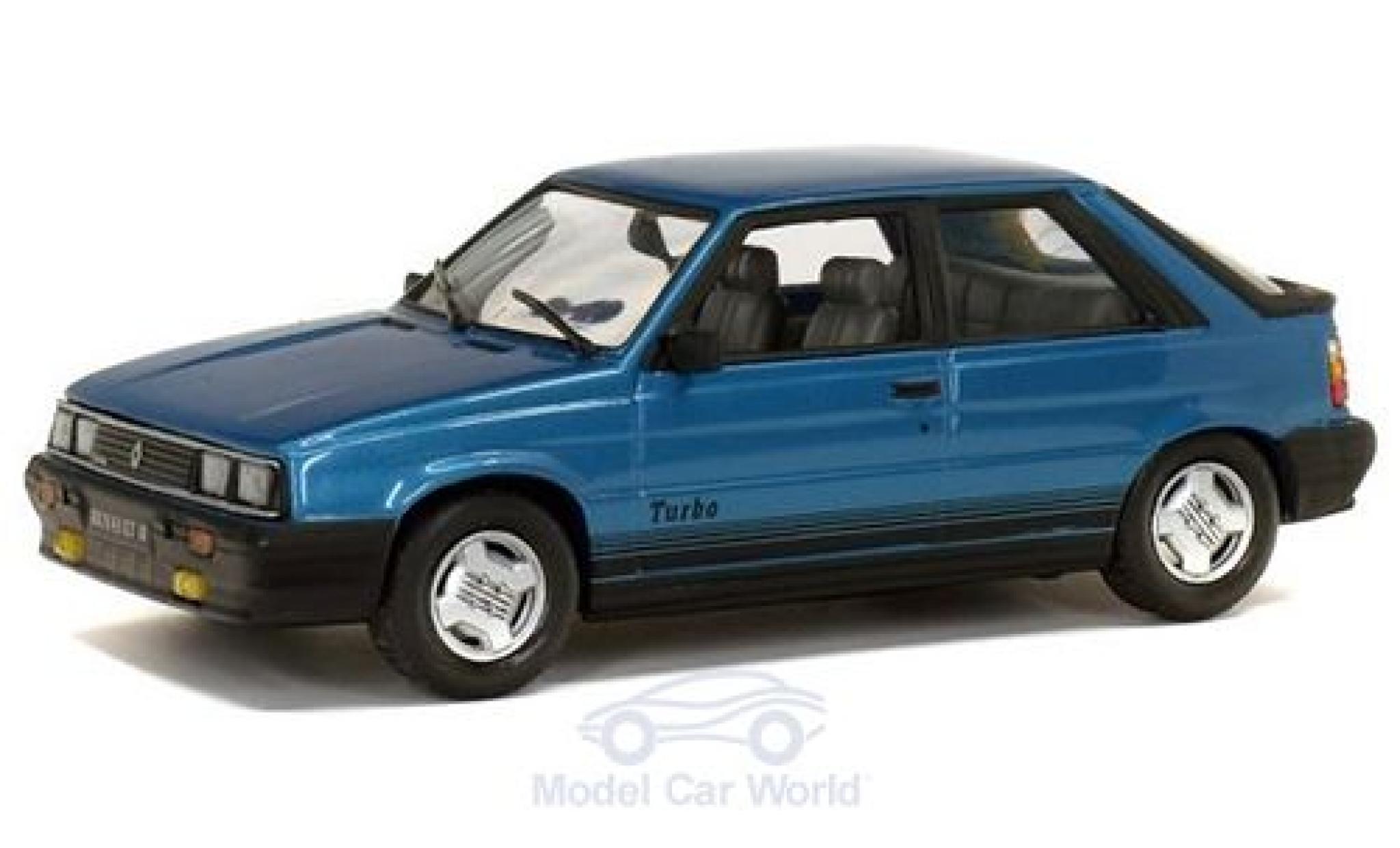 Renault 11 1/43 Solido Turbo metallic blauw 1985 modelauto