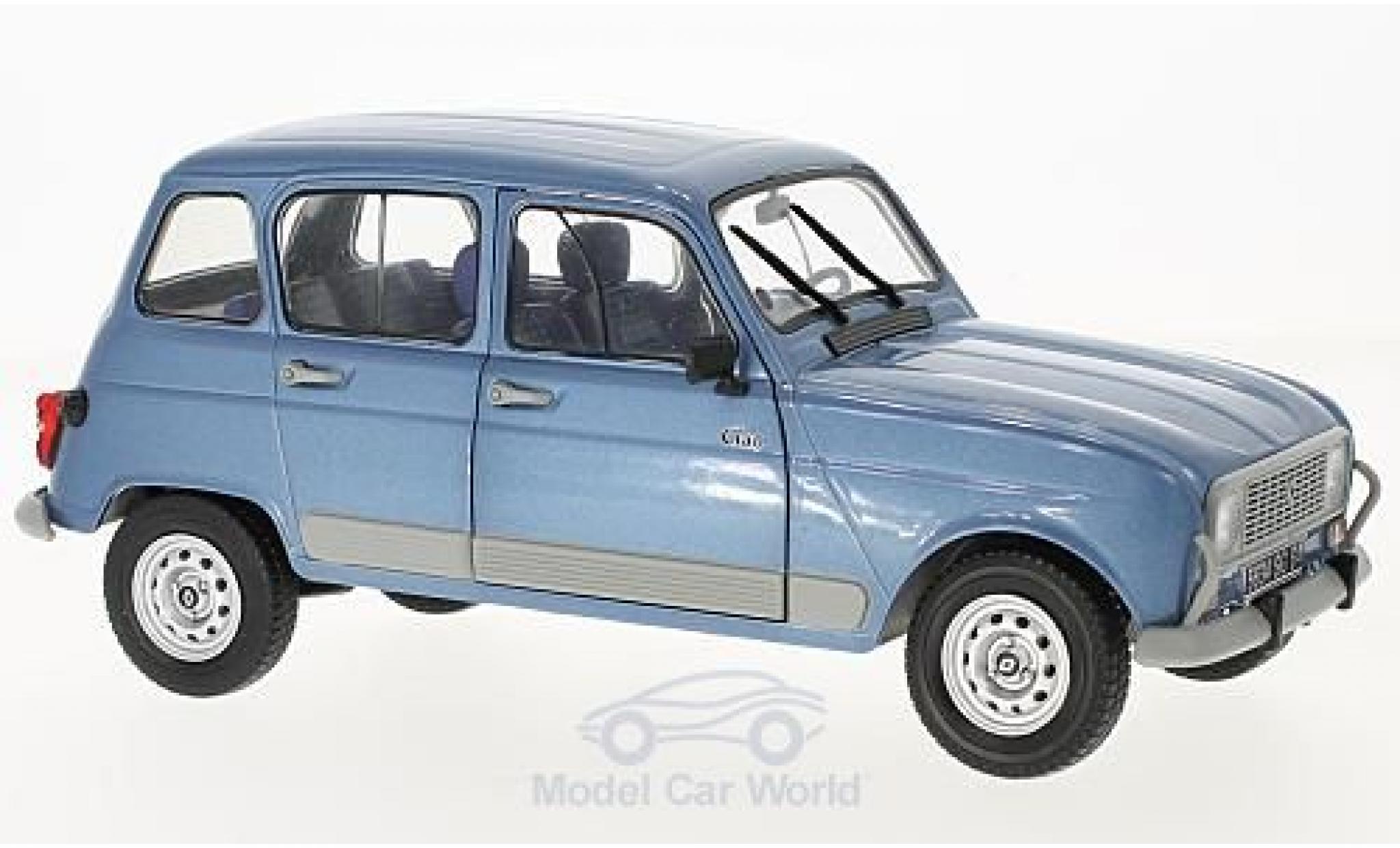 Renault 4 L 1/18 Solido GTL Clan metallic blauw Air France 198 modelauto