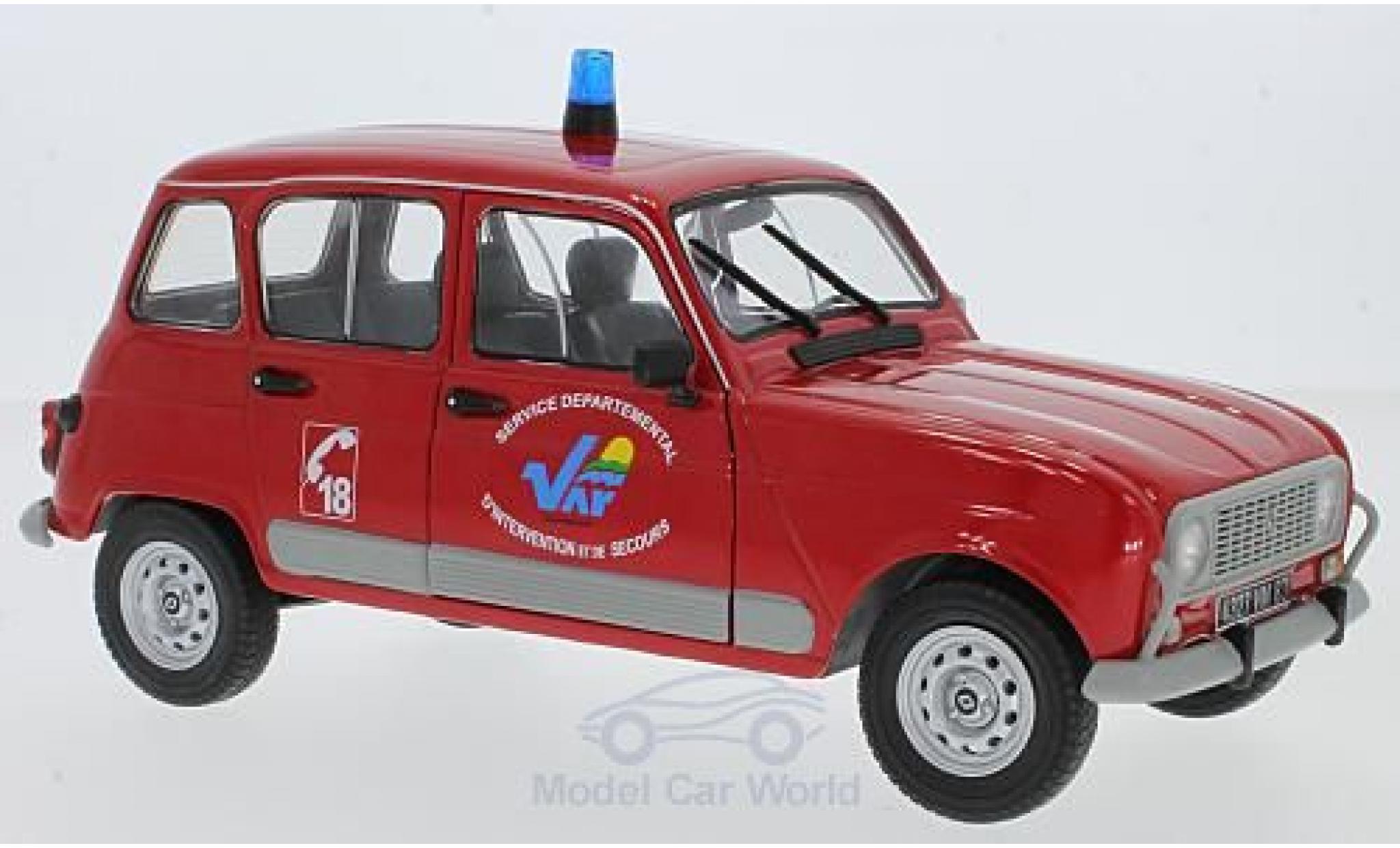 Renault 4 L 1/18 Solido GTL Brandweer modelauto