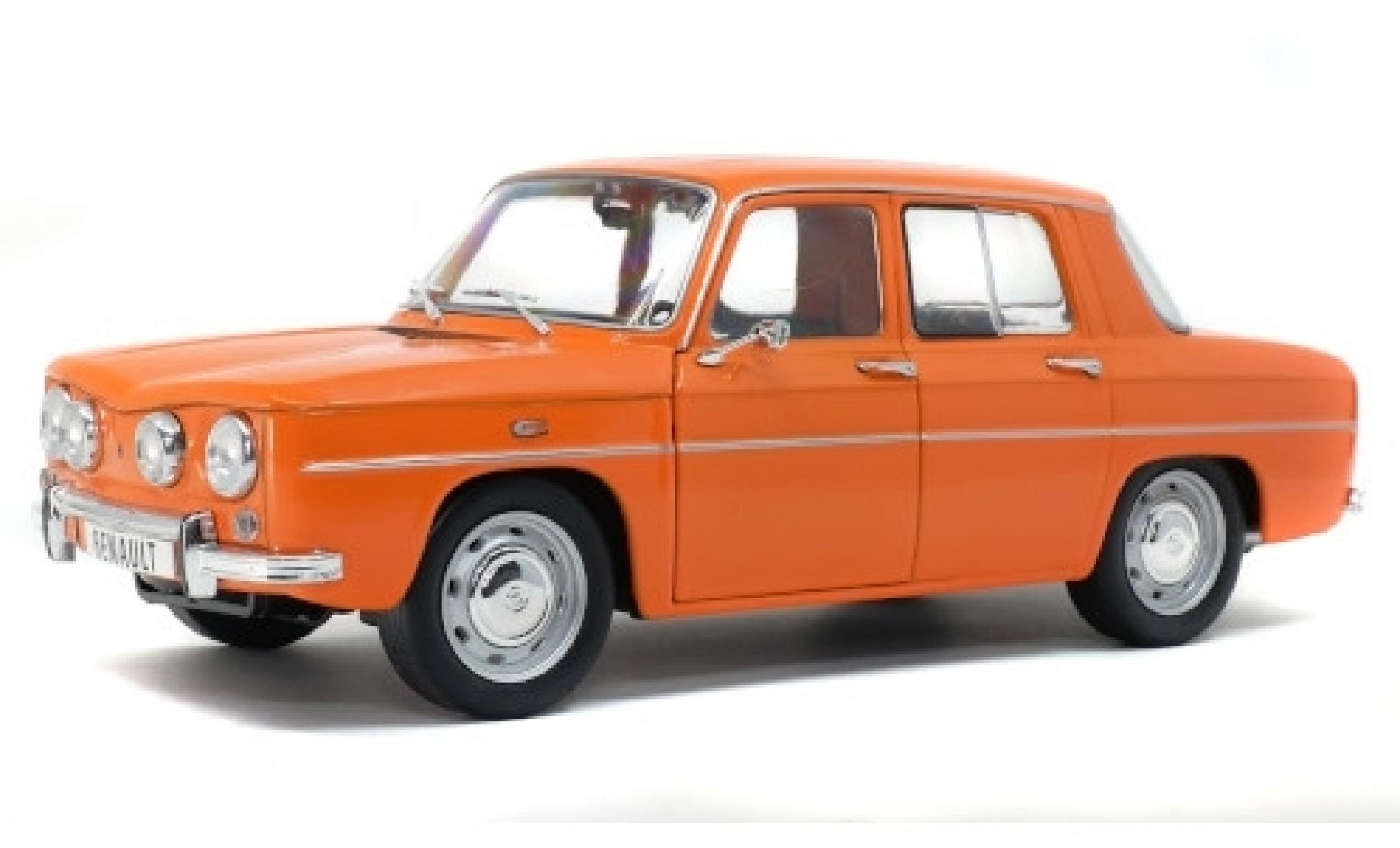 Renault 8 1/18 Solido TS oranje modelauto